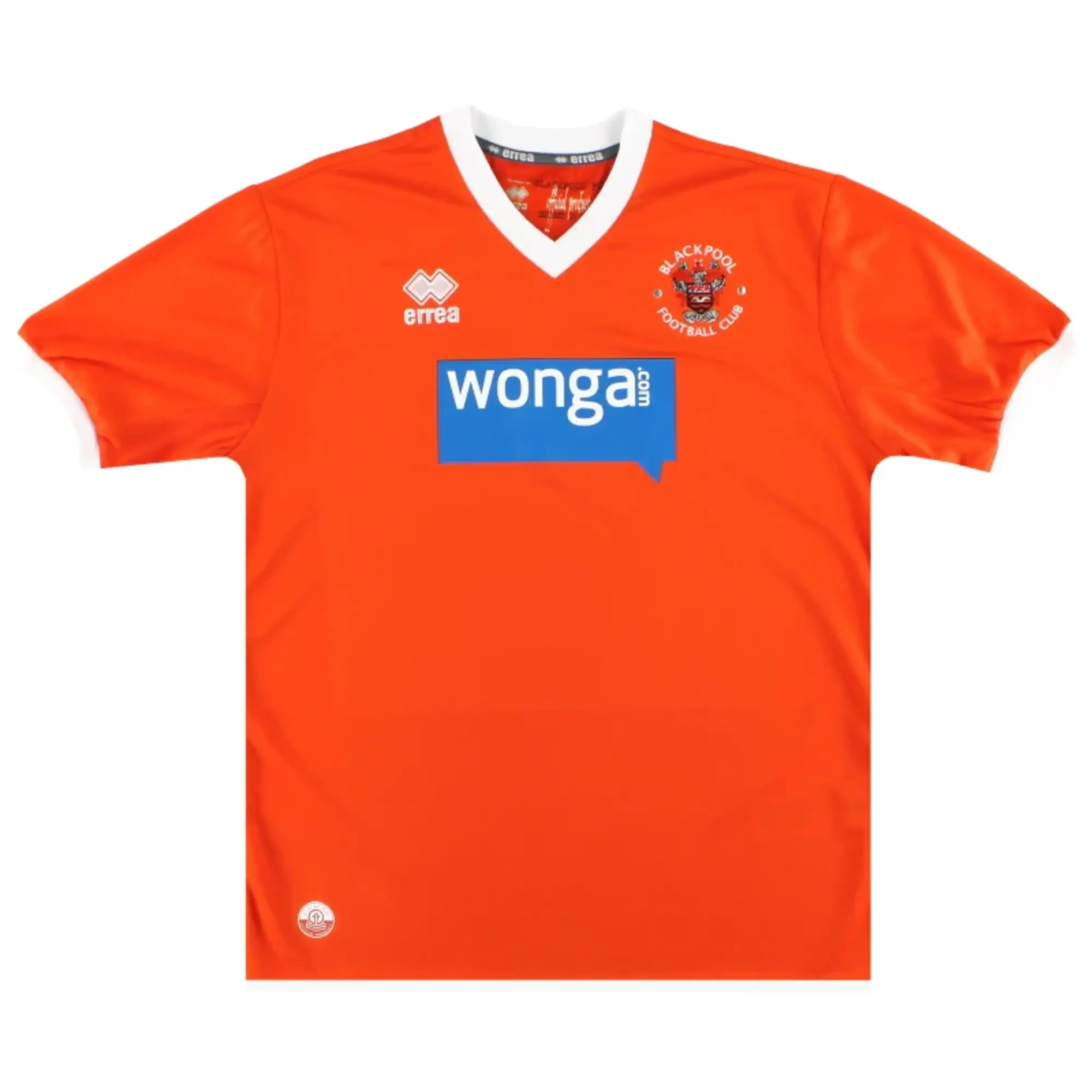 2013-15 Blackpool Errea Home Shirt *As New* L - Blackpool / As New / Large