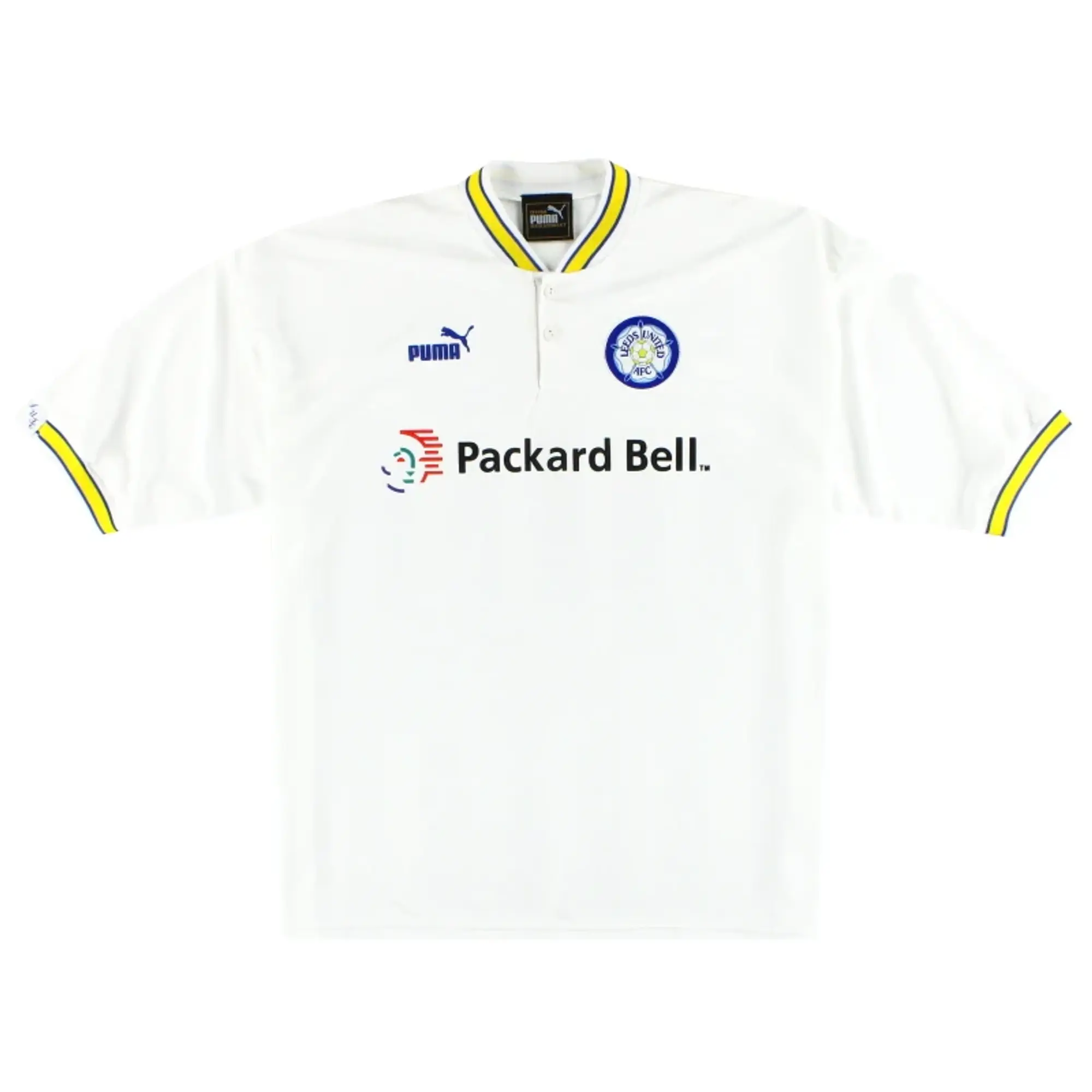 1996-98 Leeds Puma Home Shirt L - Leeds / Excellent / Large