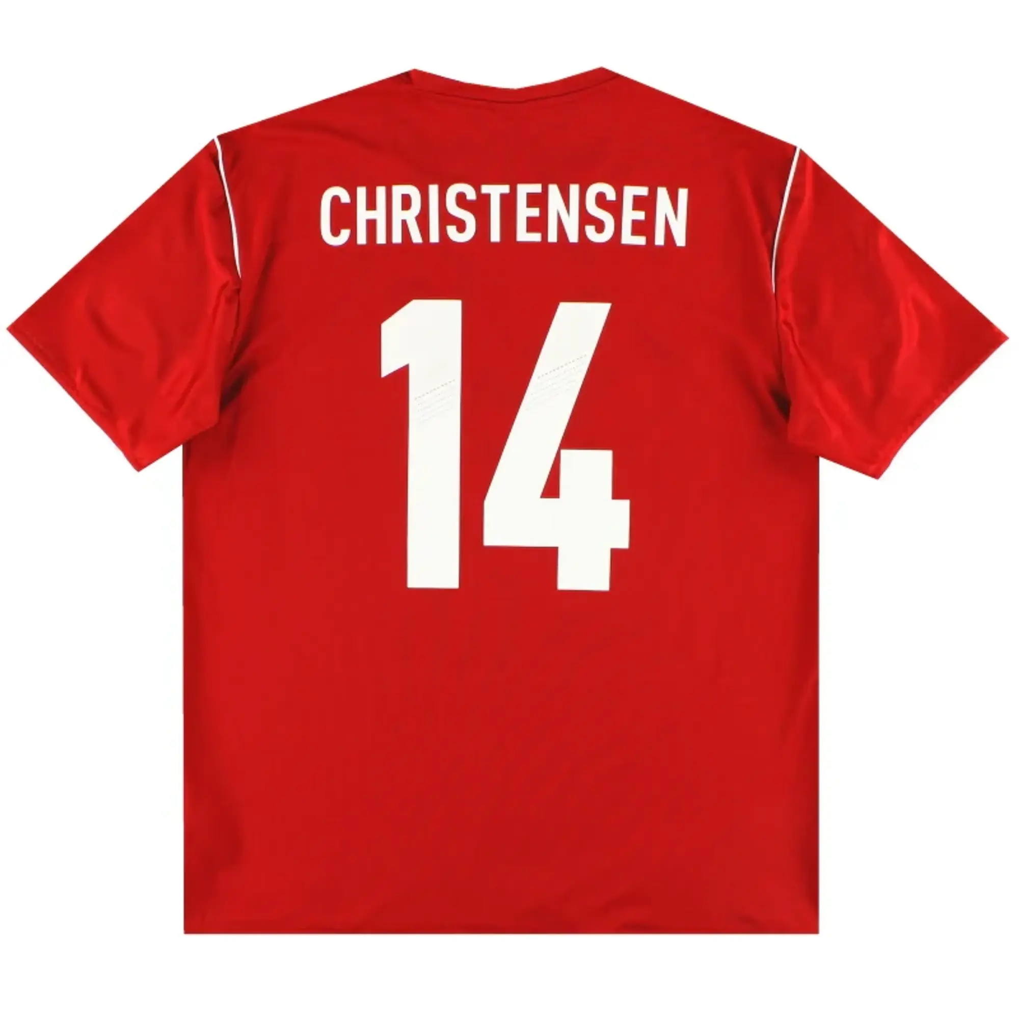 2012 Denmark adidas Fan Home Shirt Christensen #14 XL - Denmark / Excellent / XL