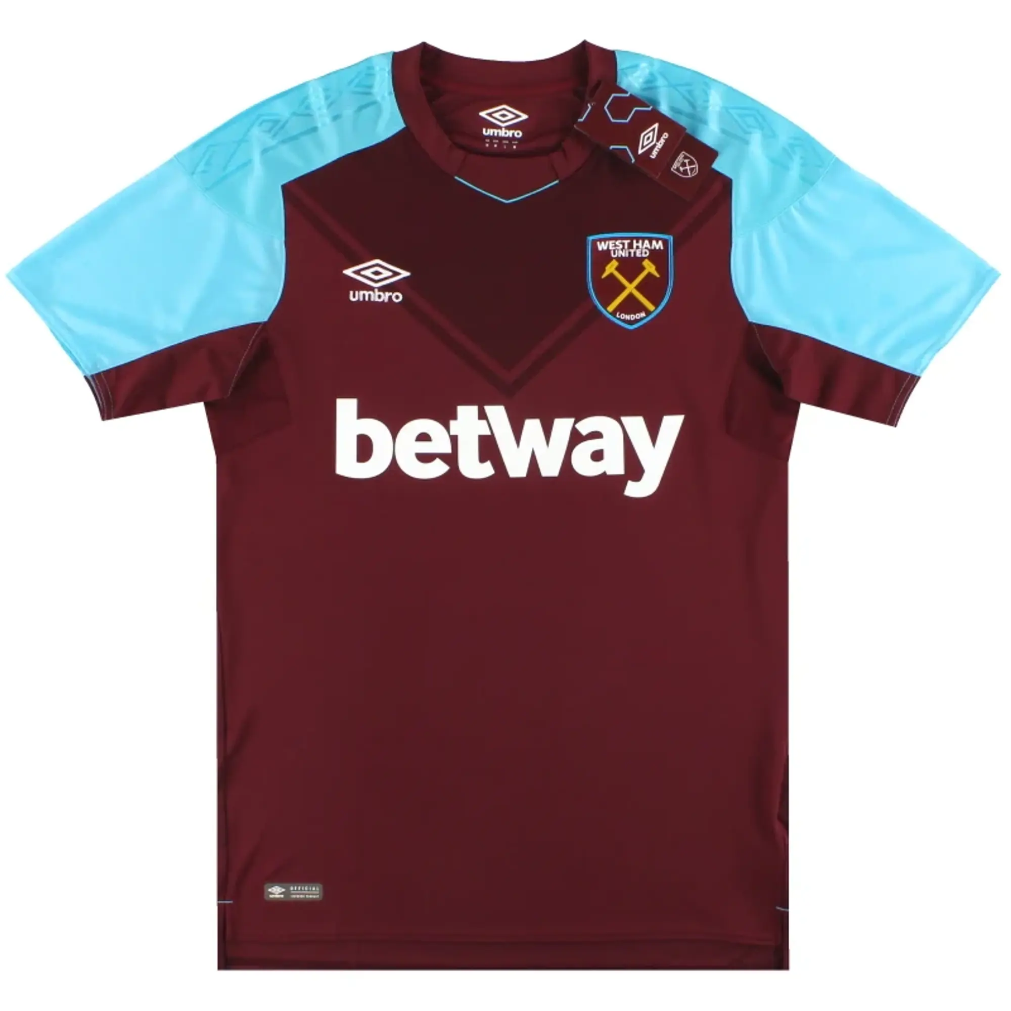 2017-18 West Ham Umbro Home Shirt *w/tags* L - West Ham / w/tags / Large