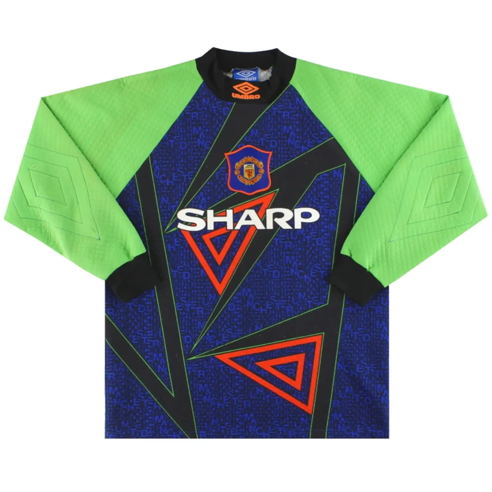 1994-96 Manchester United Umbro Goalkeeper Shirt M - Manchester United / Excellent / Medium