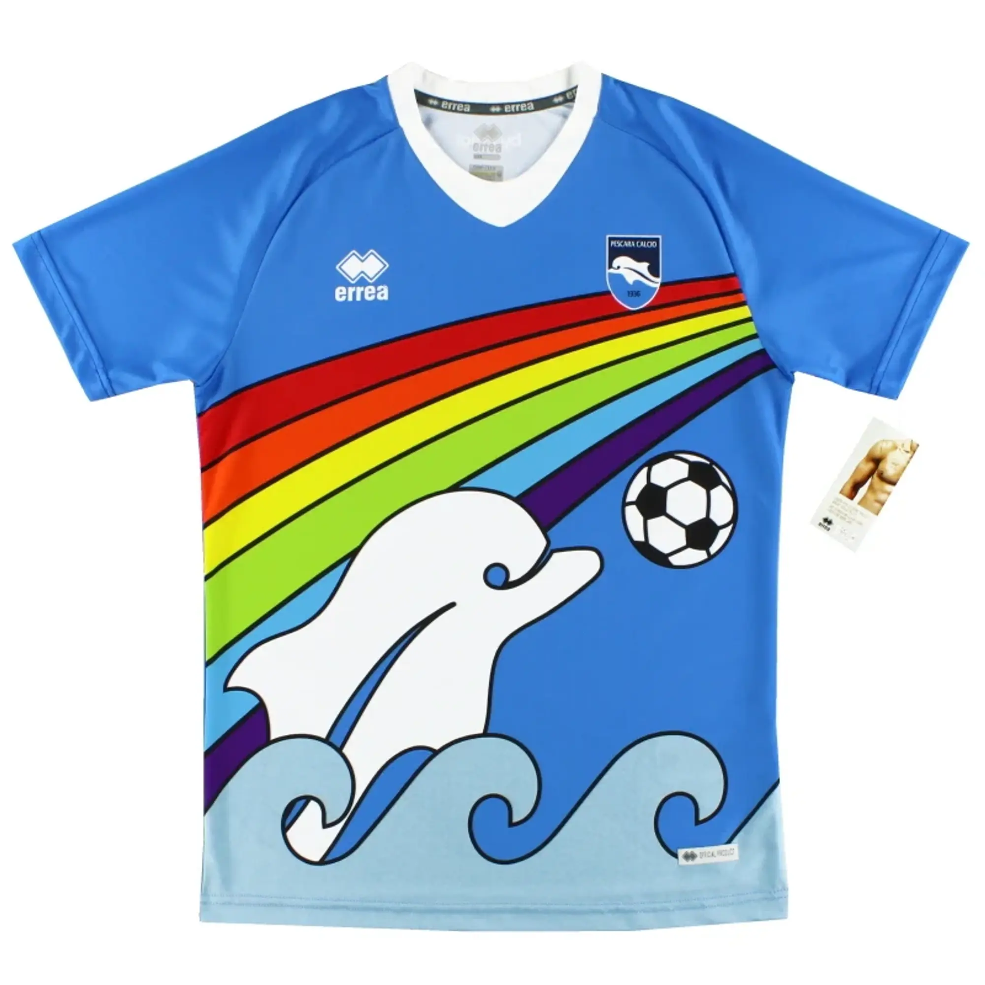 2020 Pescara Errea Special Edition Rainbow Shirt *BNIB* - Other Italian Clubs / BNIB / Medium