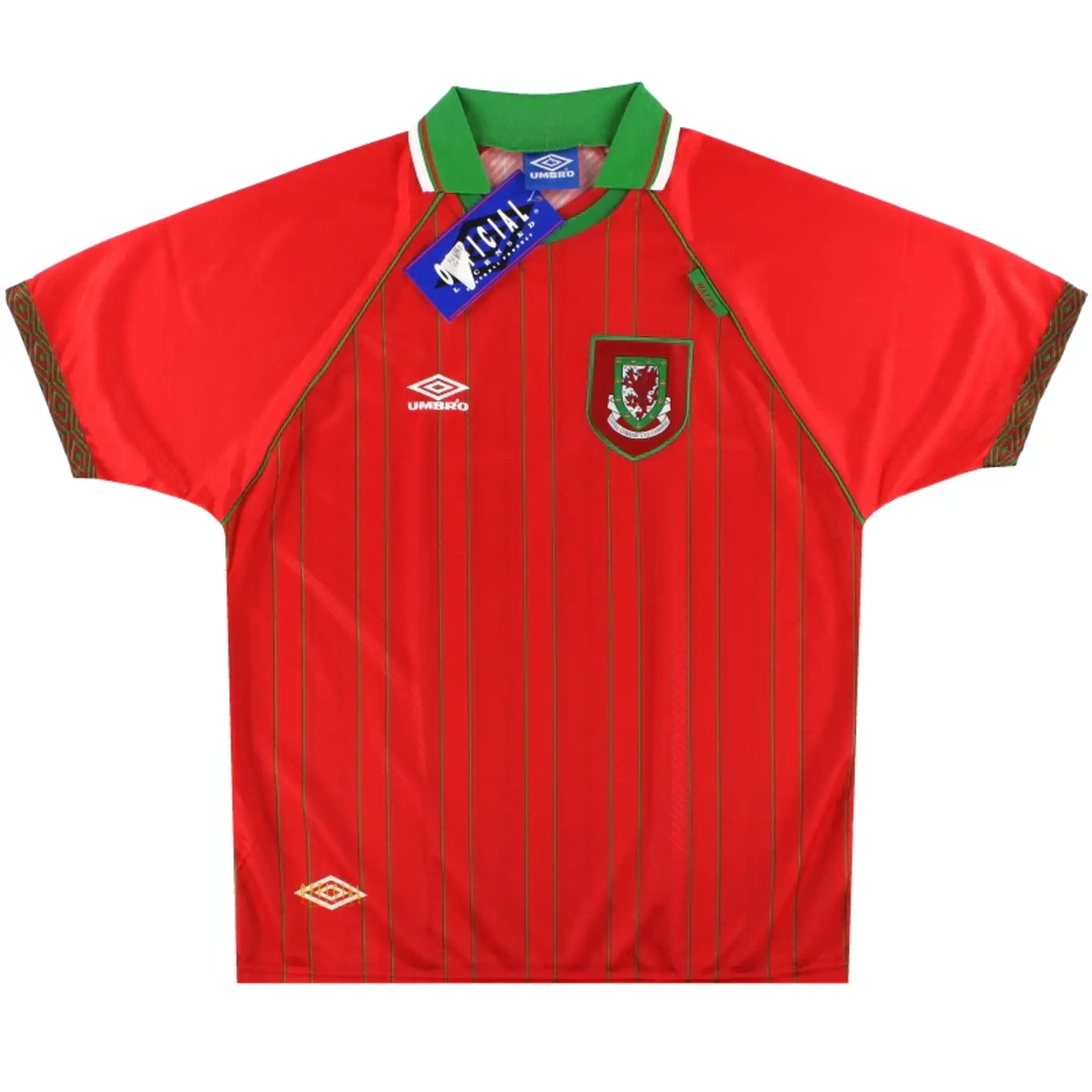 1994-96 Wales Umbro Home Shirt *w/tags* XL - Wales / w/tags / XL
