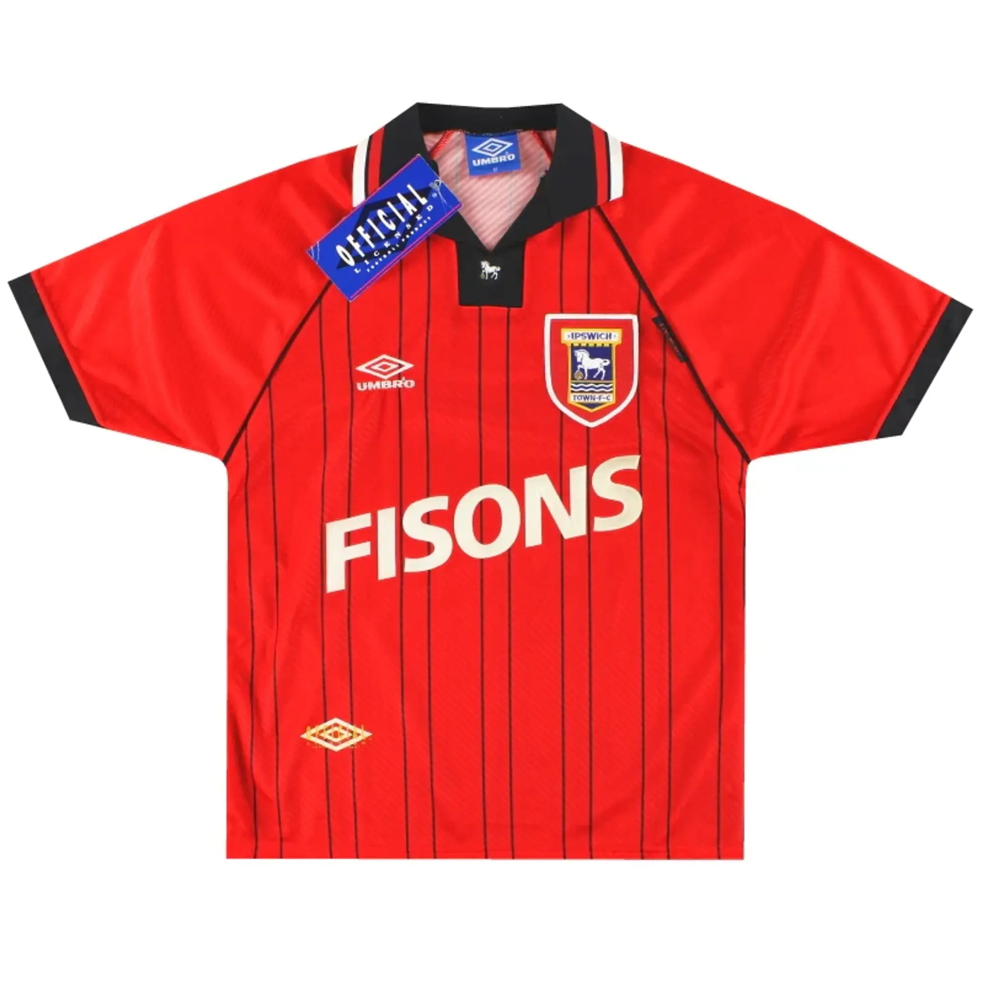 1993-95 Ipswich Umbro Away Shirt *w/tags* M - Ipswich / w/tags / Medium
