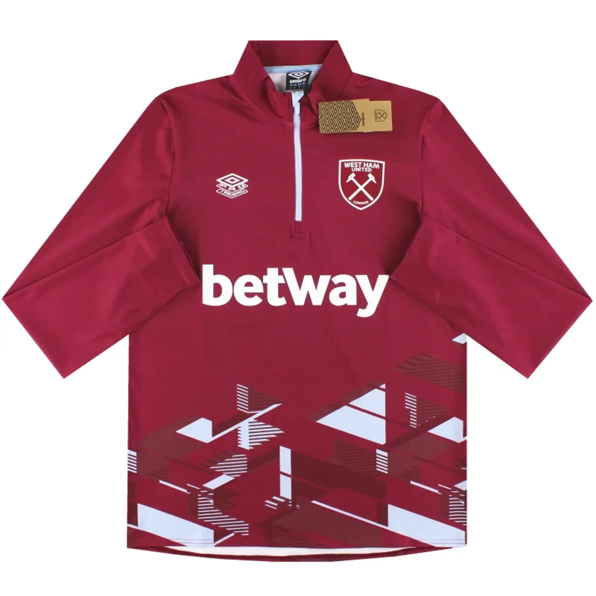 2023-24 West Ham Umbro 1/4 Zip Warm Up Top *w/tags* - West Ham / w/tags / Large