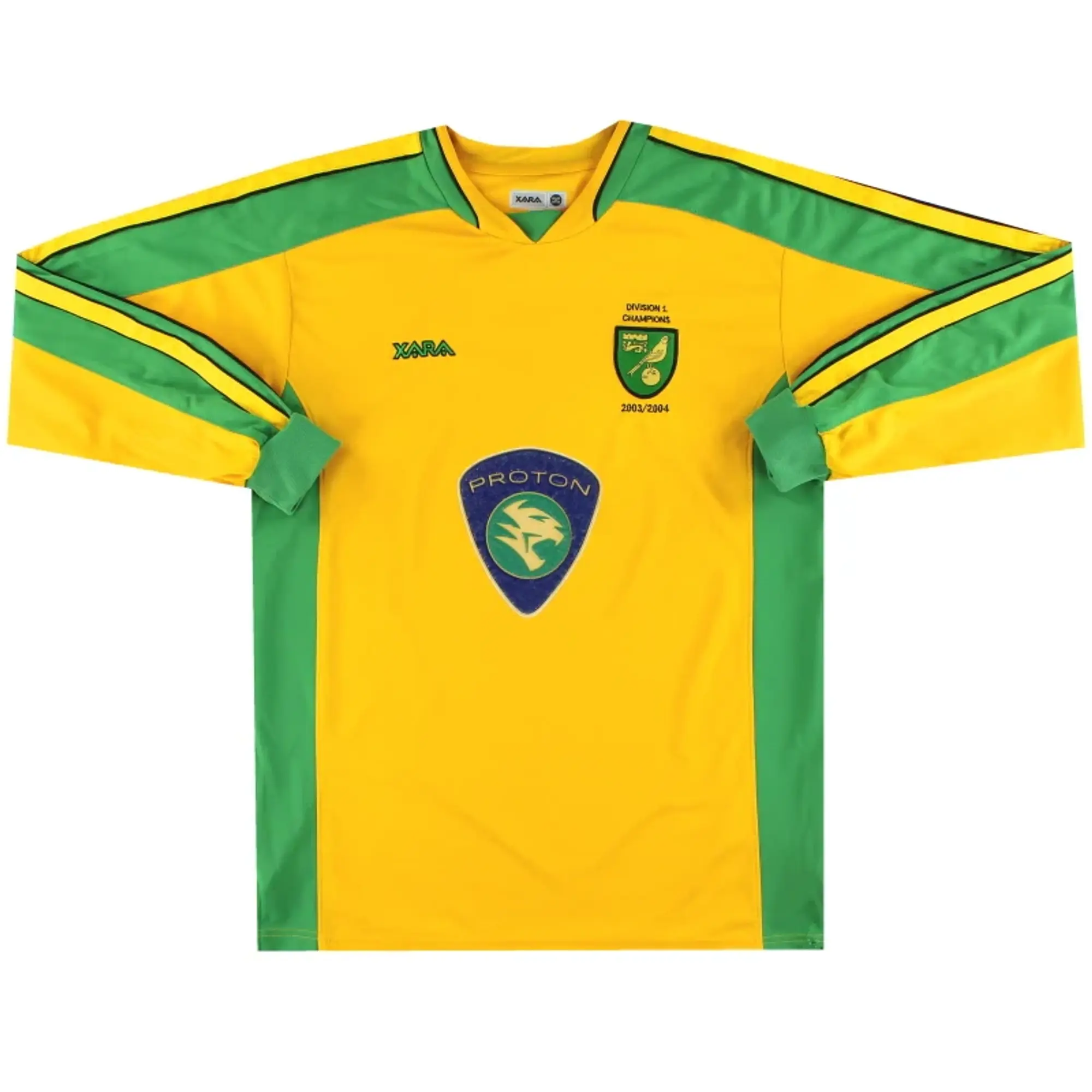 2003-05 Norwich City 'Division 1 Champions' Home Shirt L/S M - Norwich City / Very good / Medium