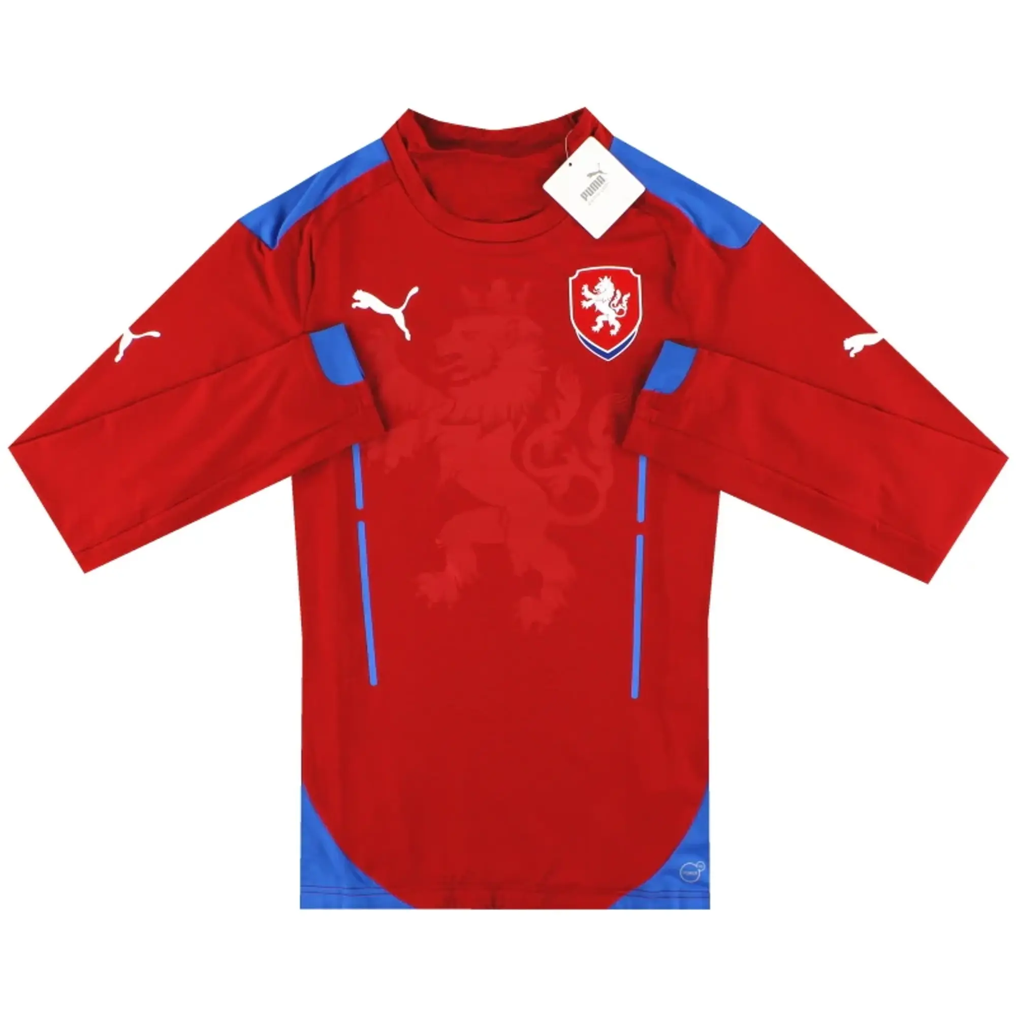 2014 Czech Republic Puma Authentic Home Shirt L/S *w/tags* M - Czech Republic / w/tags / Medium