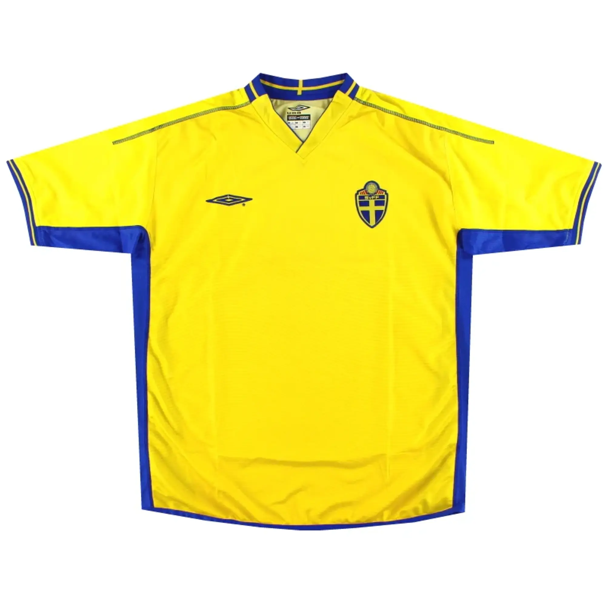 2003-04 Sweden Umbro Home Shirt *Mint* XL - Sweden / Mint / XL