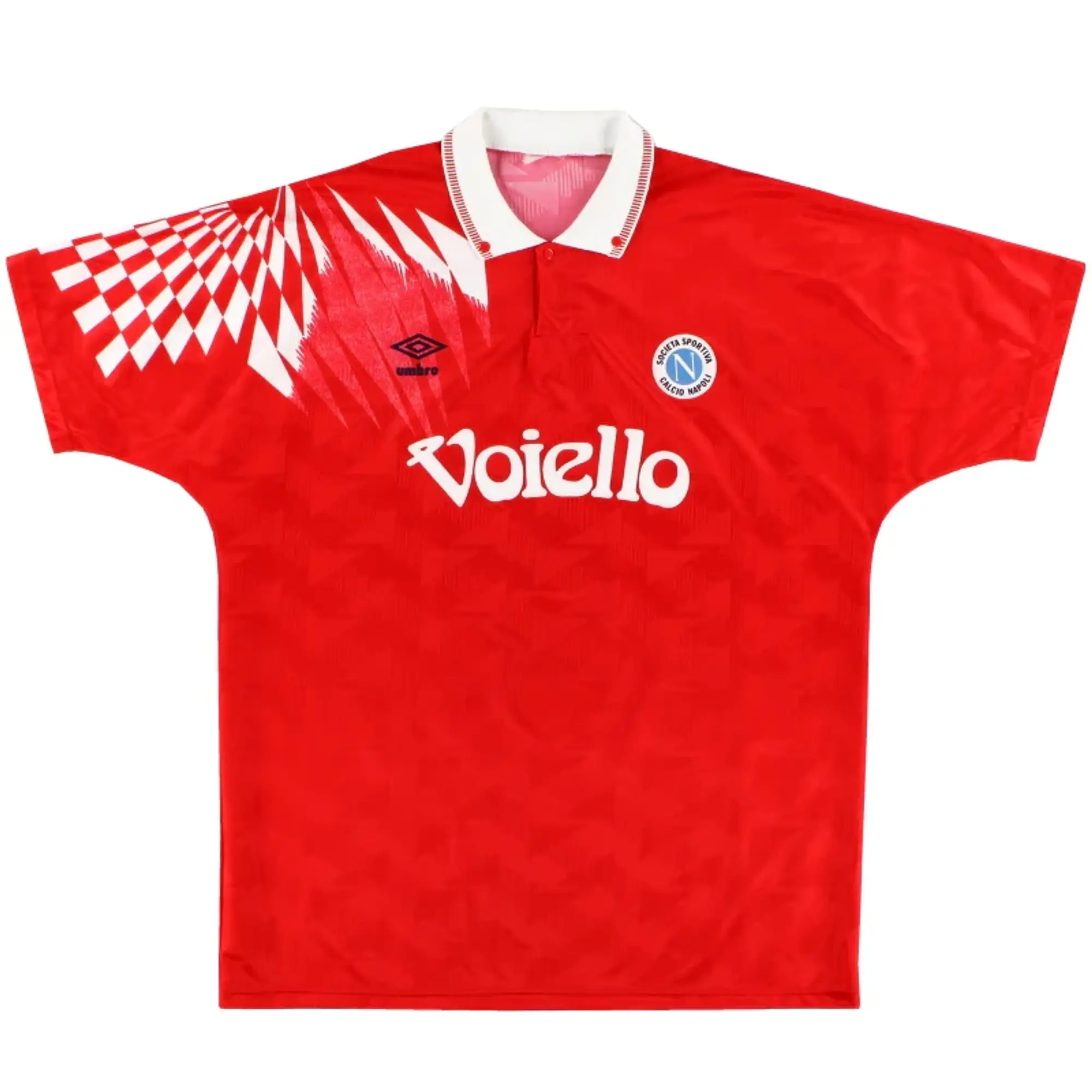 1991-93 Napoli Umbro Third Shirt XL - Napoli / Excellent / XL