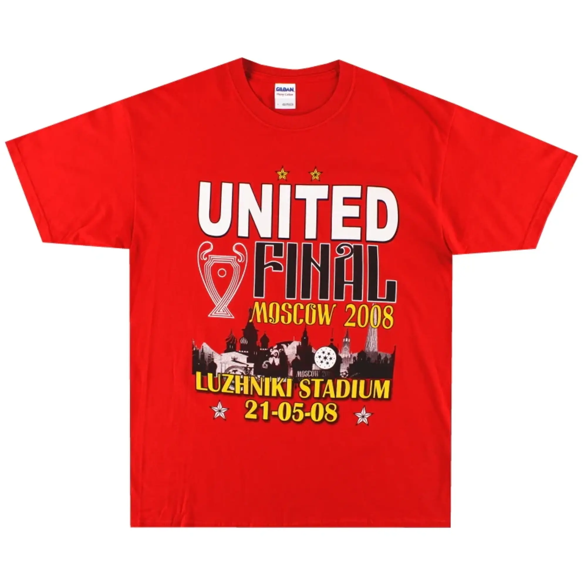 2008 Manchester United Champions League Final Tee L - Manchester United / Excellent / Large