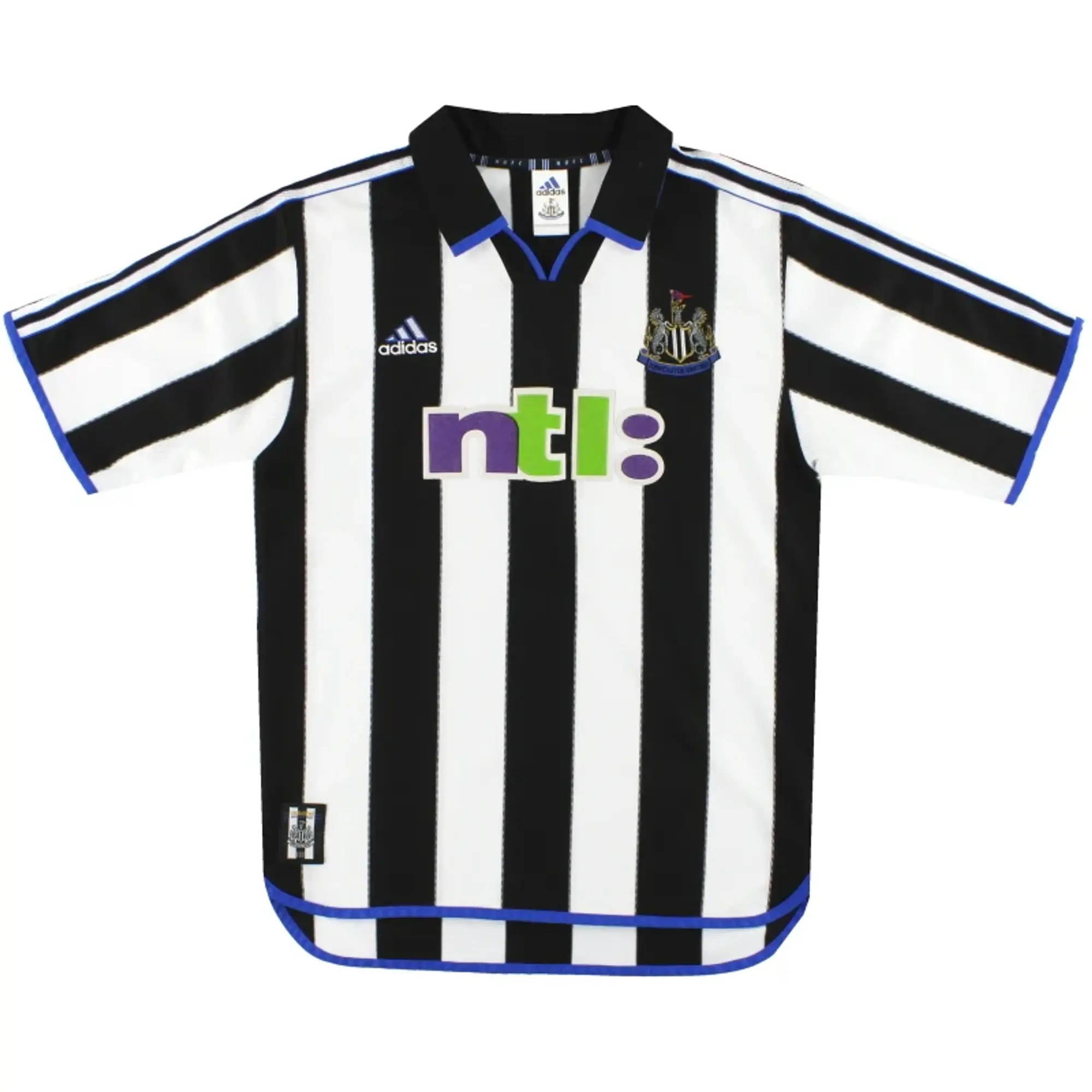 1995-97 Newcastle adidas Home Shirt S - Newcastle United / Excellent / Small