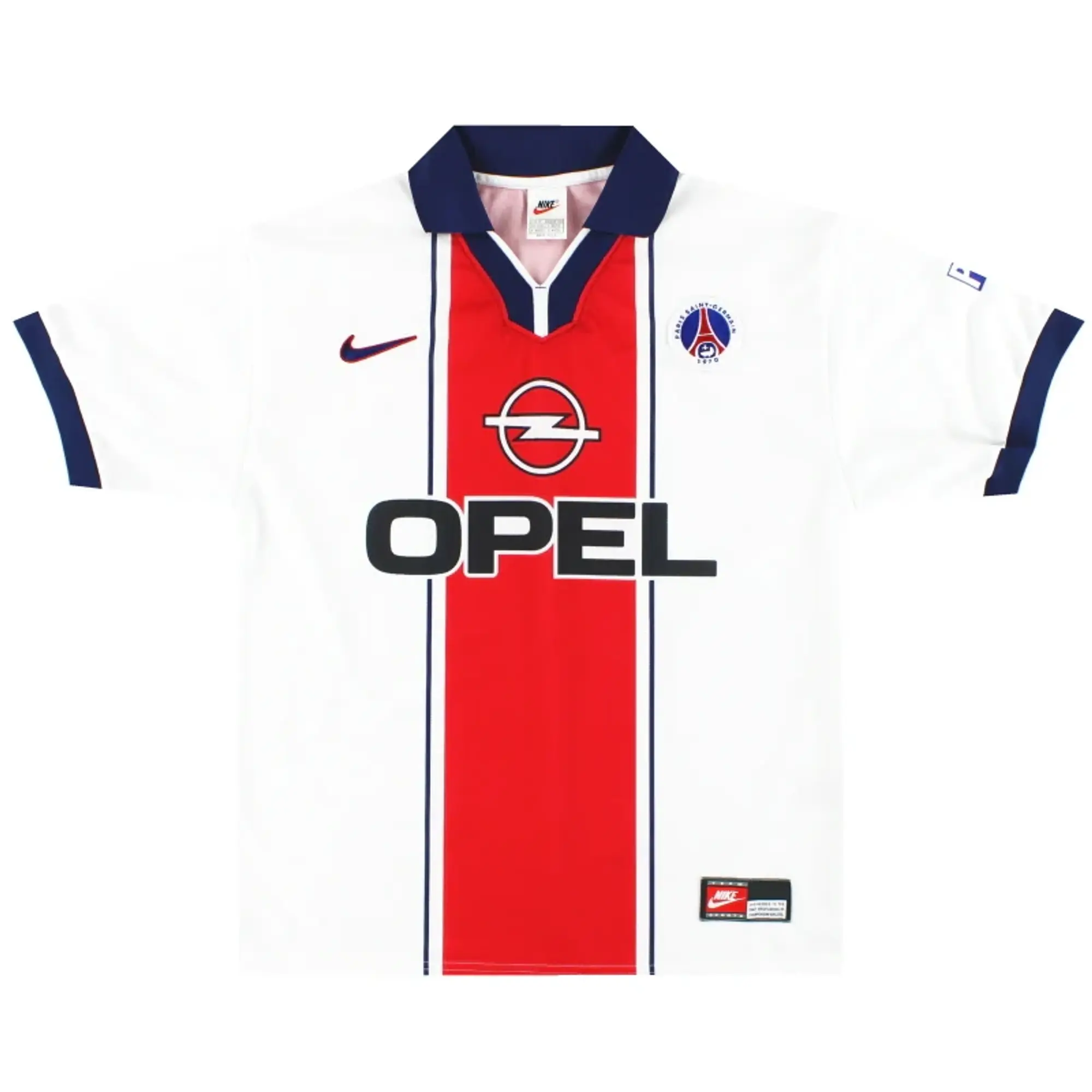 1997-98 Paris Saint-Germain Nike Away Shirt *Mint* M - Paris Saint-Germain / Mint / Medium