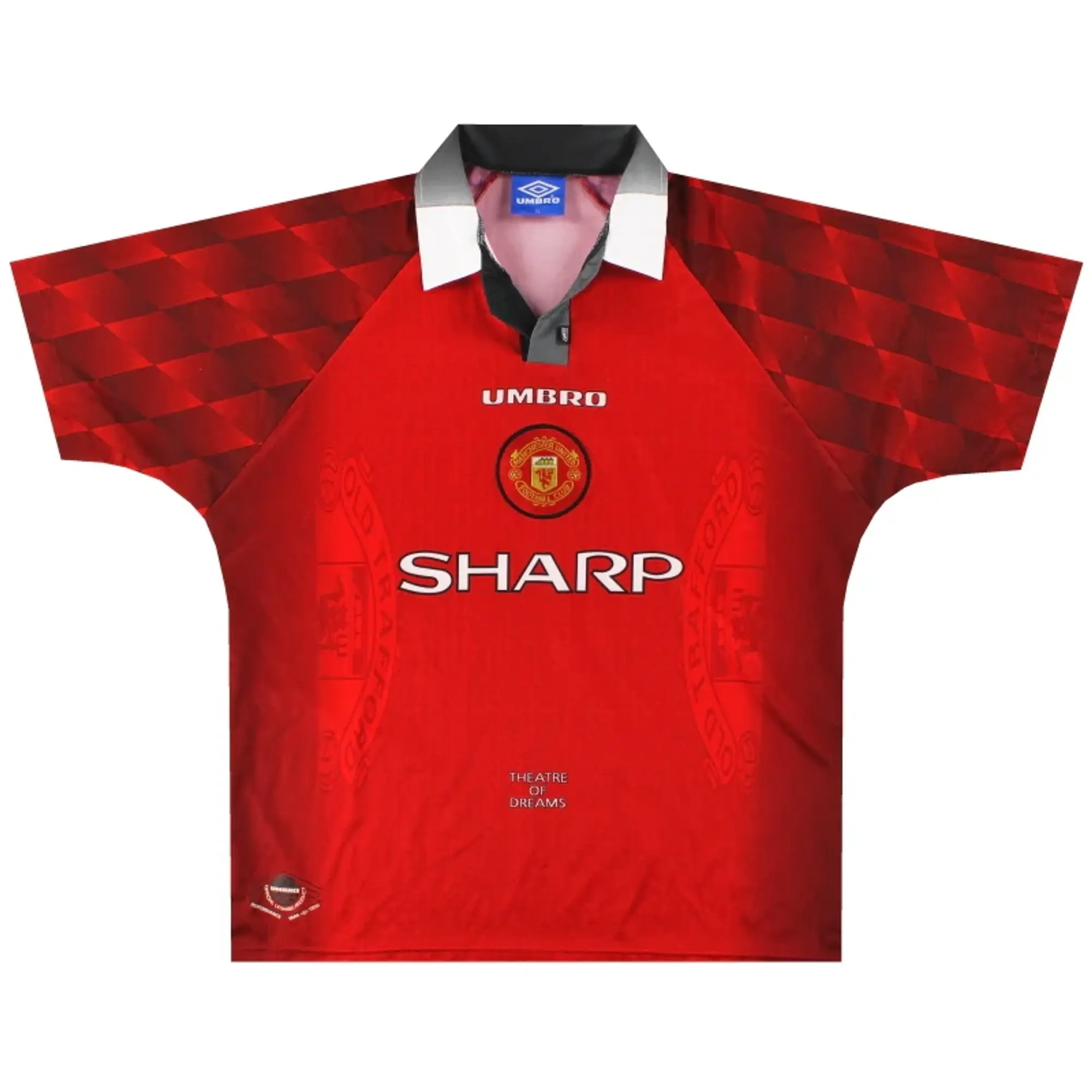 1996-98 Manchester United Umbro Home Shirt XL - Manchester United / Very Good / XL
