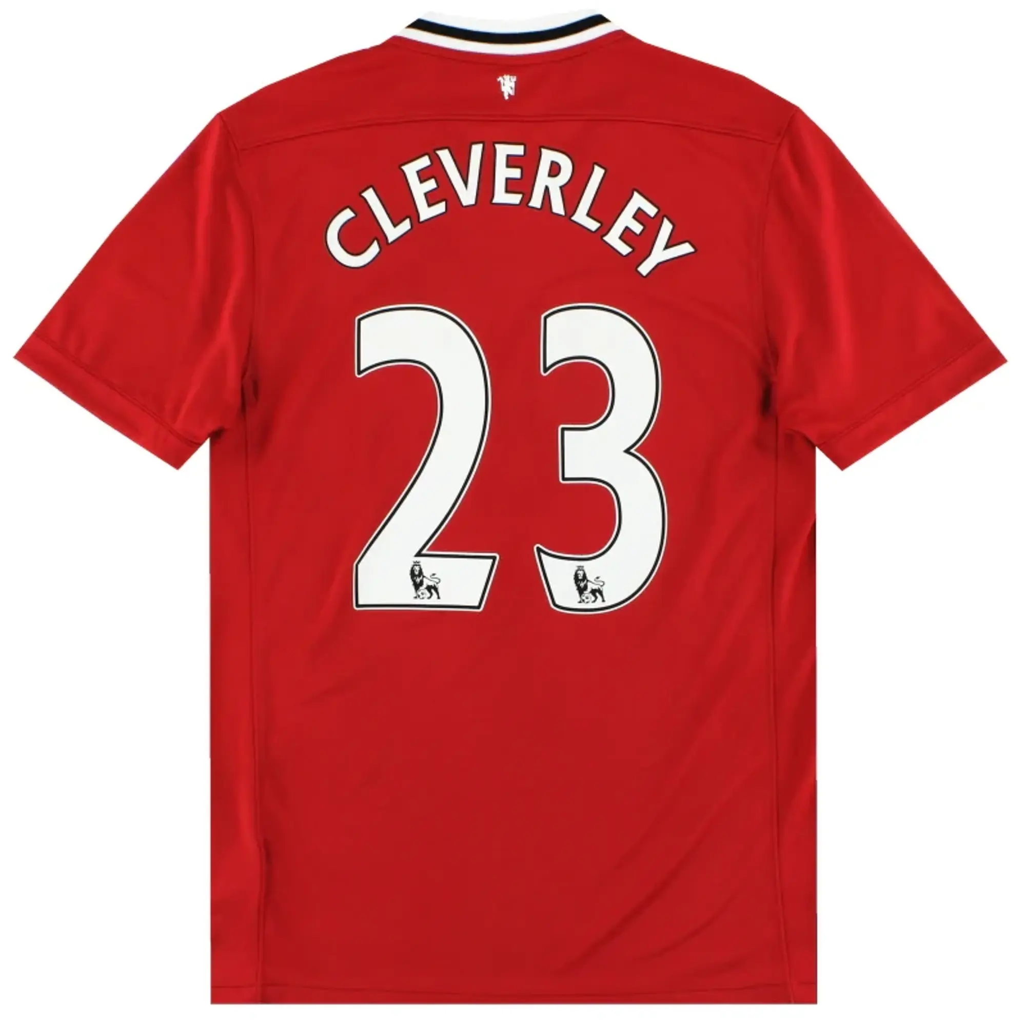 2011-12 Manchester United Nike Home Shirt Cleverley #23 M - Manchester United / Excellent / Medium