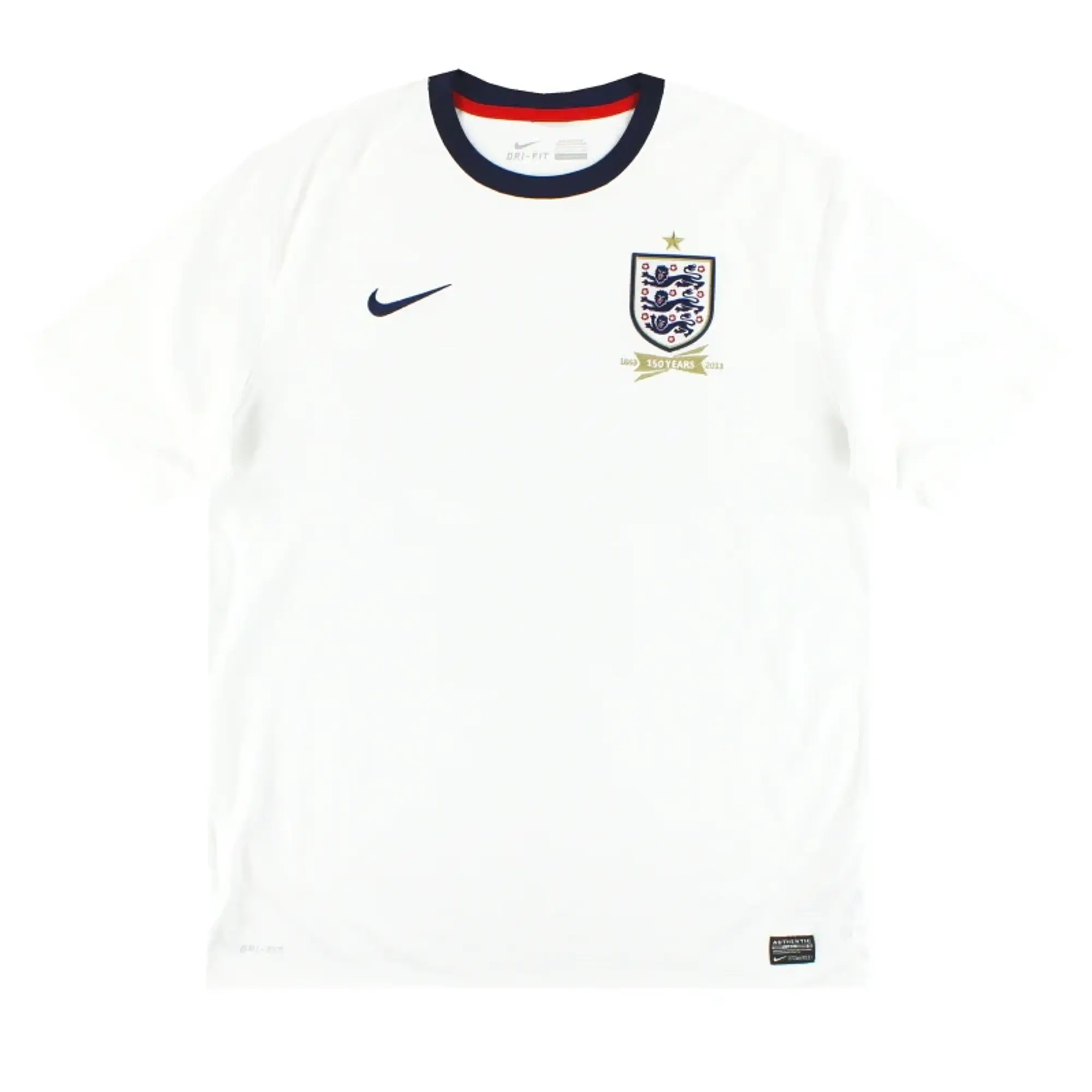 2013 England '150th Anniversary' Nike Home Shirt L - England / Excellent / Large