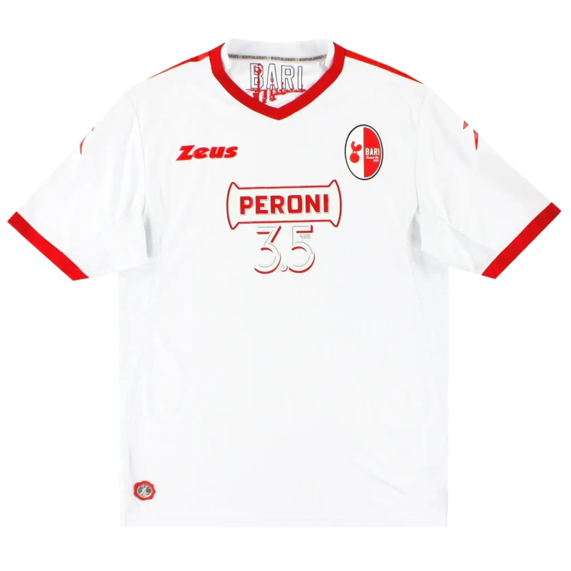 2017-18 Bari Zeus Home Shirt XL - Other Italian Clubs / Excellent / XL