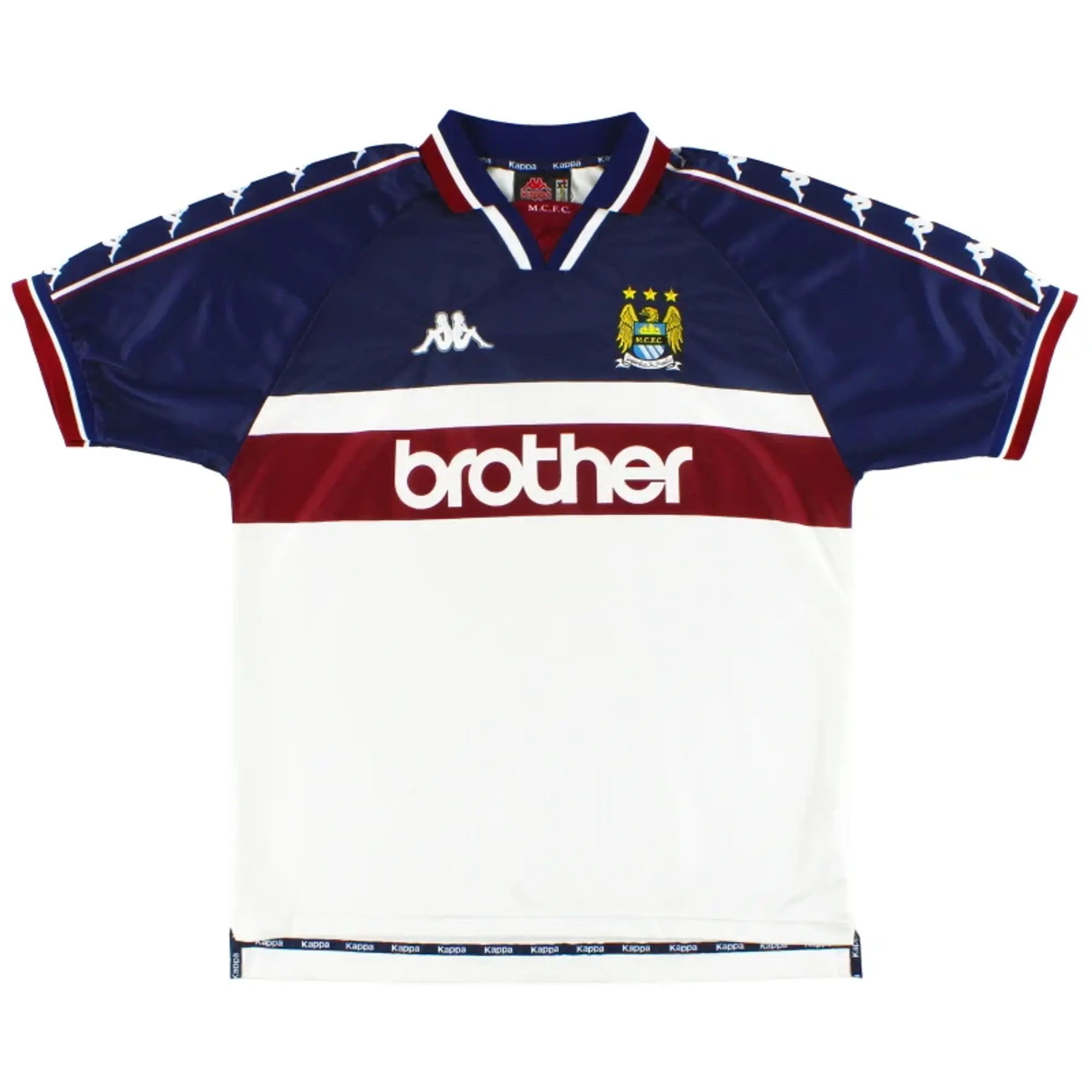 1997-98 Manchester City Kappa Away Shirt L - Manchester City / Very good / Large