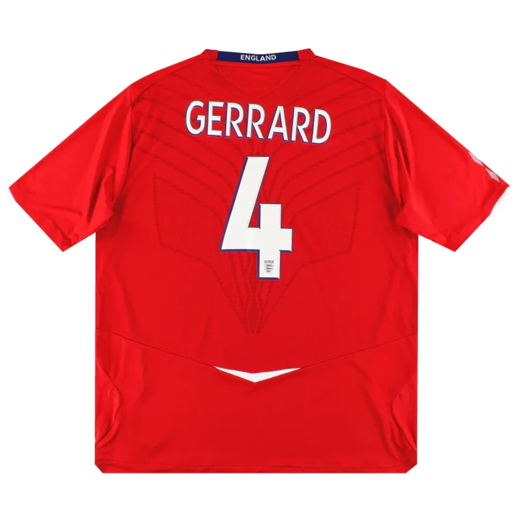 2008-10 England Umbro Away Shirt Gerrard #4 L - England / Excellent / Large
