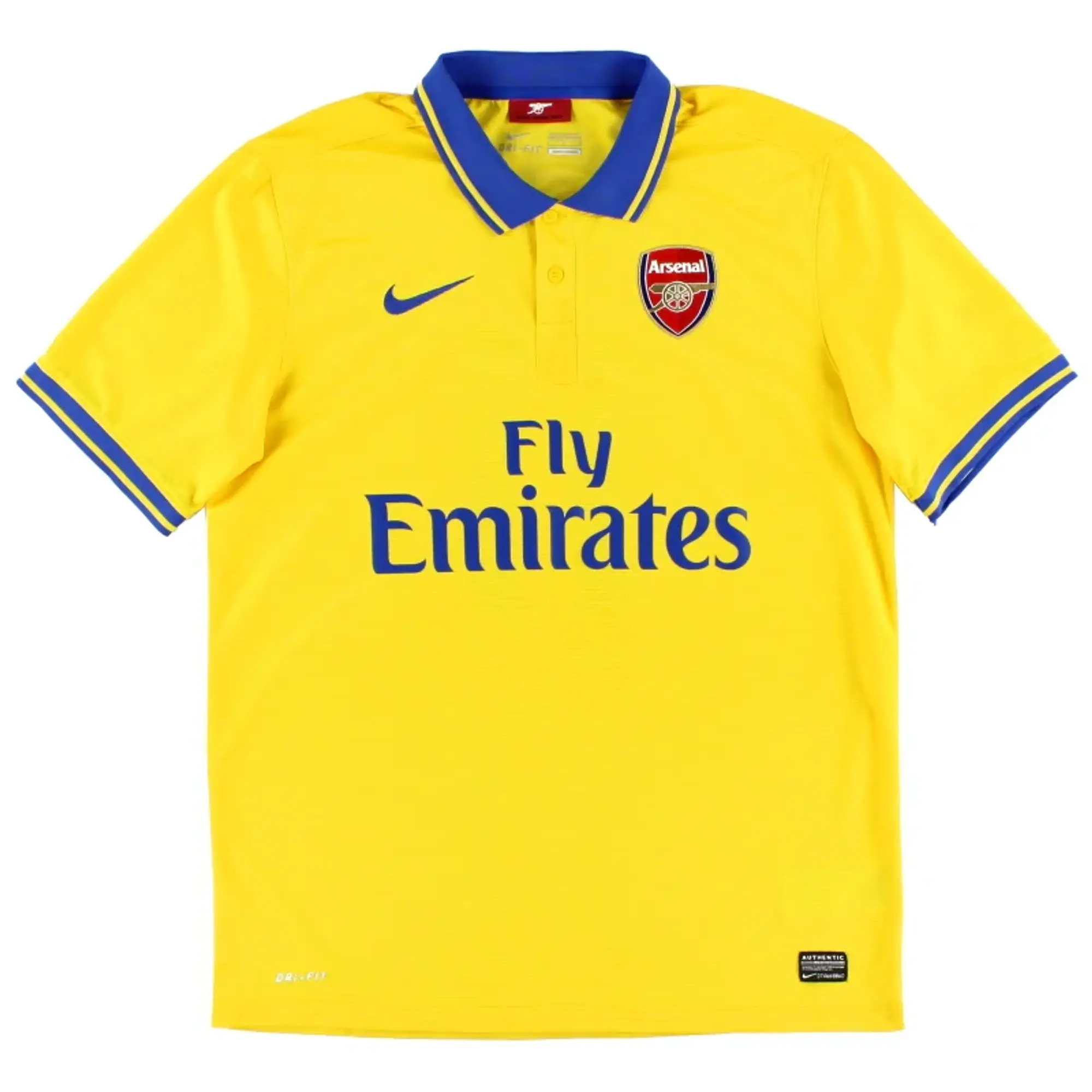 2013-14 Arsenal Nike Away Shirt *Mint* M - Arsenal / Mint / Medium