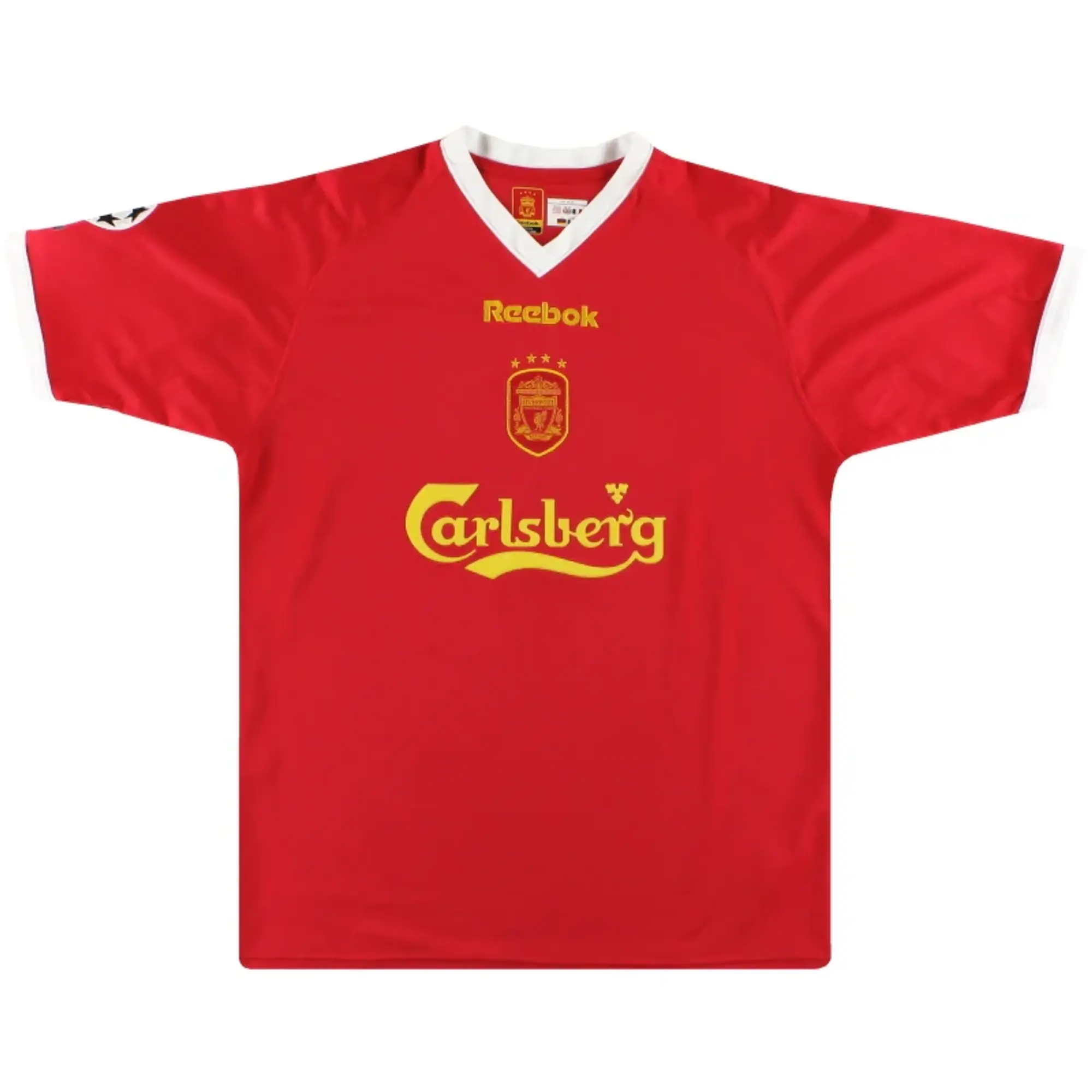 2001-03 Liverpool Reebok European Home Shirt *Mint* L - Liverpool / Mint / Large