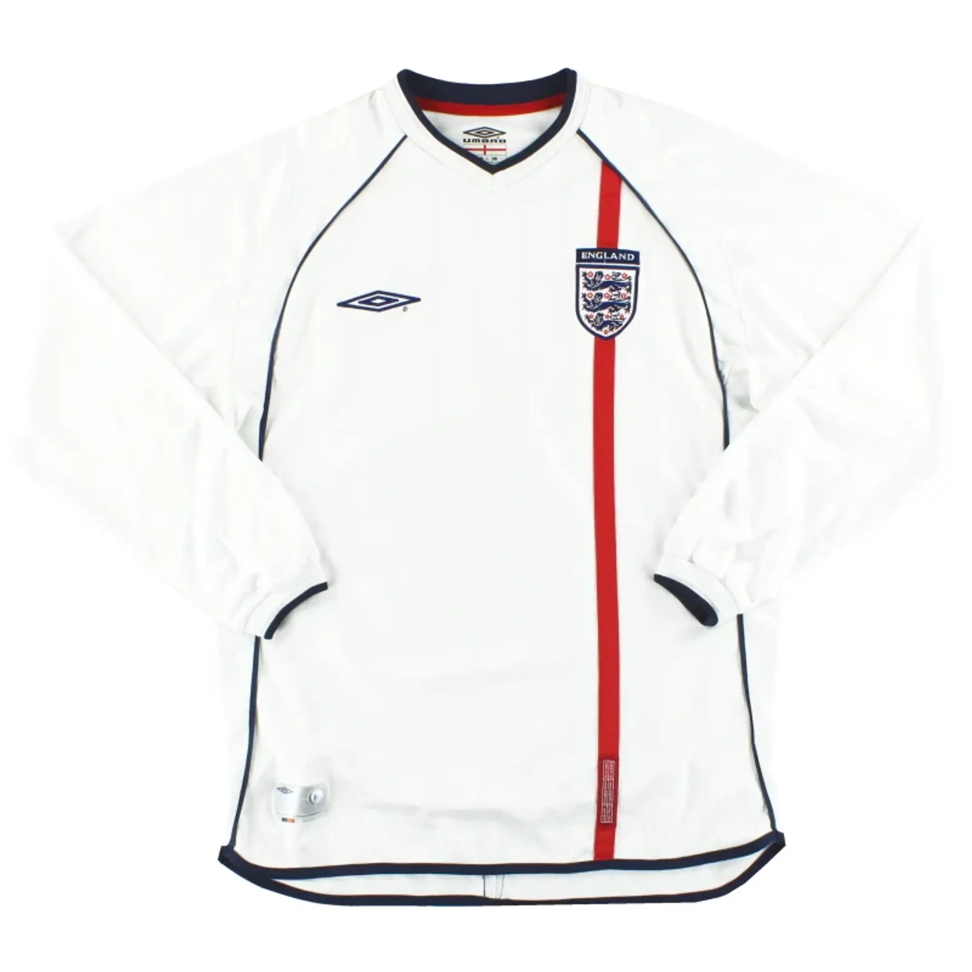 2001-03 England Umbro Home Shirt L/S XL - England / Excellent / XL