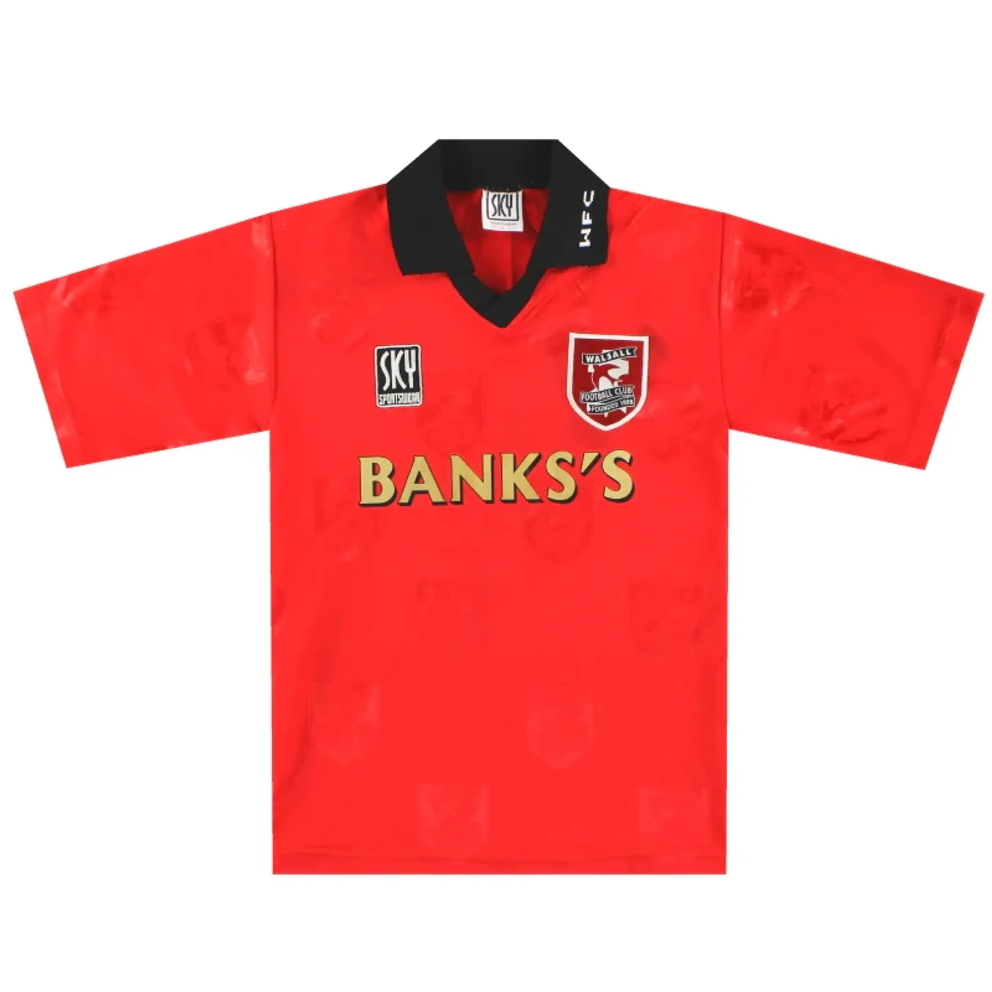 1996-97 Walsall Home Shirt M.Boys - Walsall / Excellent / Youth