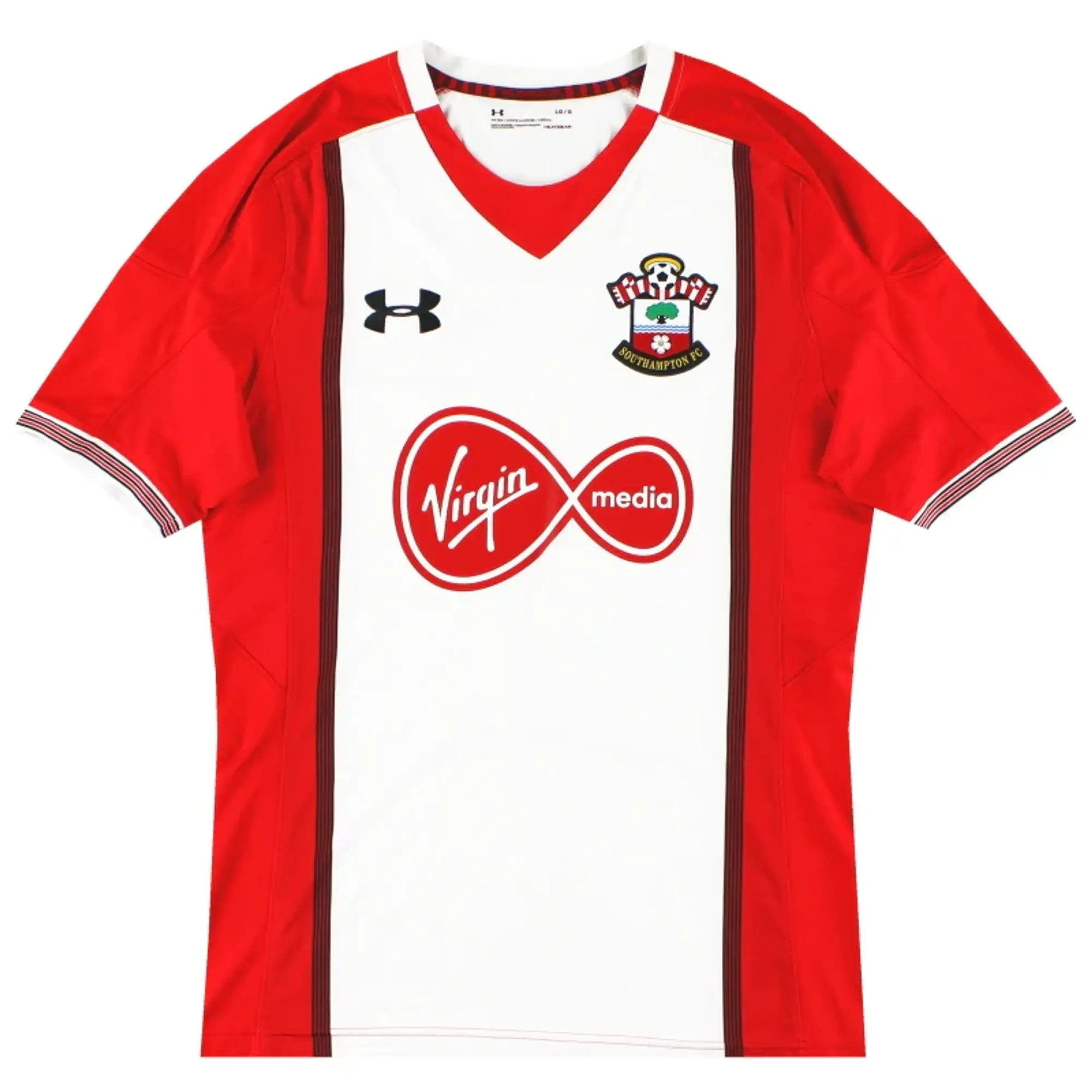 2017-18 Southampton Under Armour Home Shirt M - Southampton / Excellent / Medium
