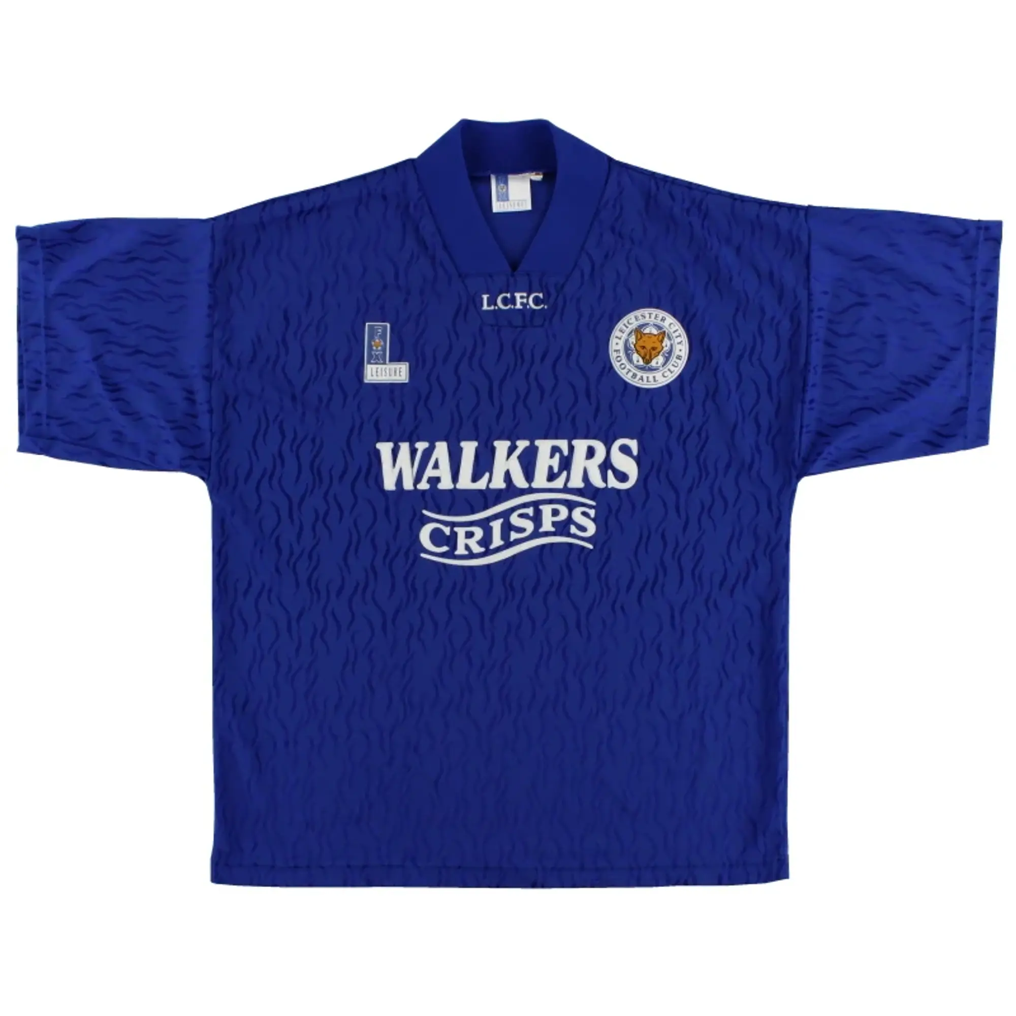 1992-94 Leicester Fox Leisure Home Shirt S - Leicester City / Excellent / Small