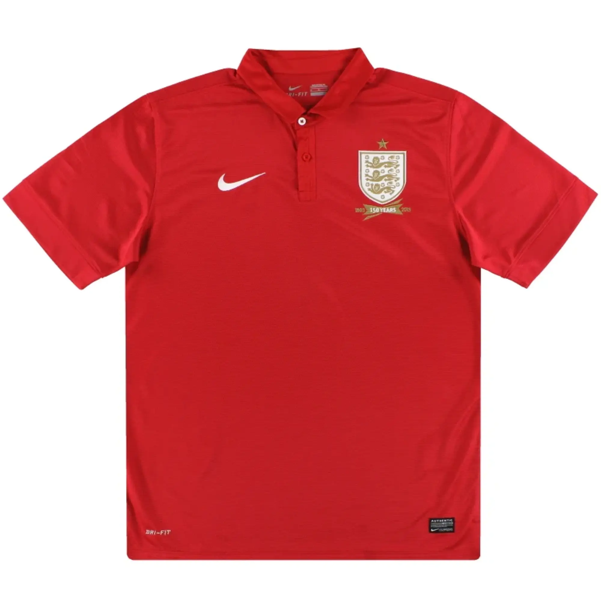 2013 England Nike '150th Anniversary' Away Shirt XL - England / Excellent / XL
