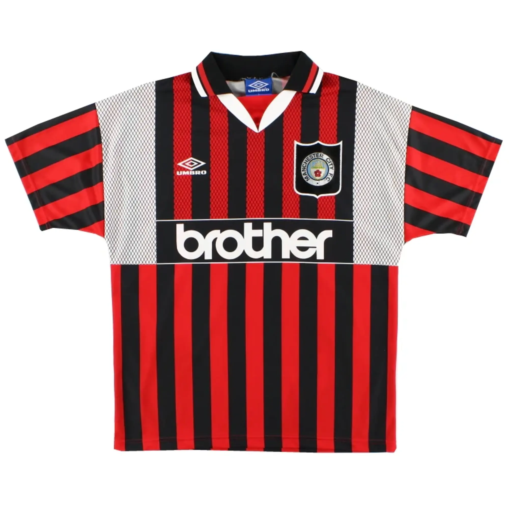 1994-96 Manchester City Umbro Away Shirt L - Manchester City / Excellent / Large