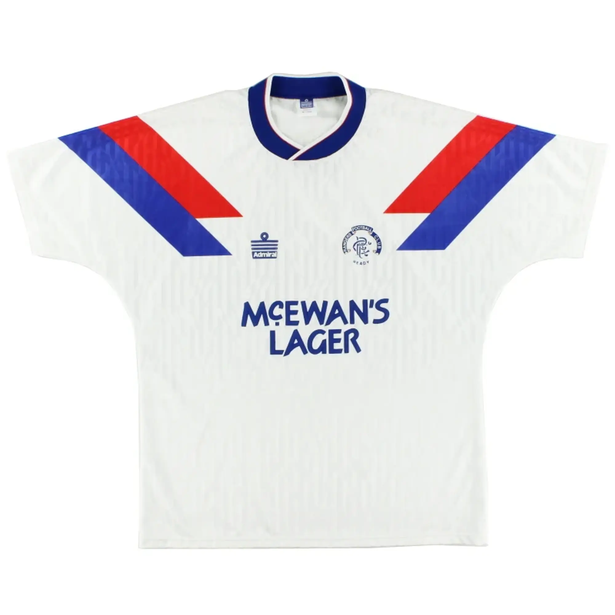 1990-92 Rangers Admiral Away Shirt M - Rangers / Excellent / Medium