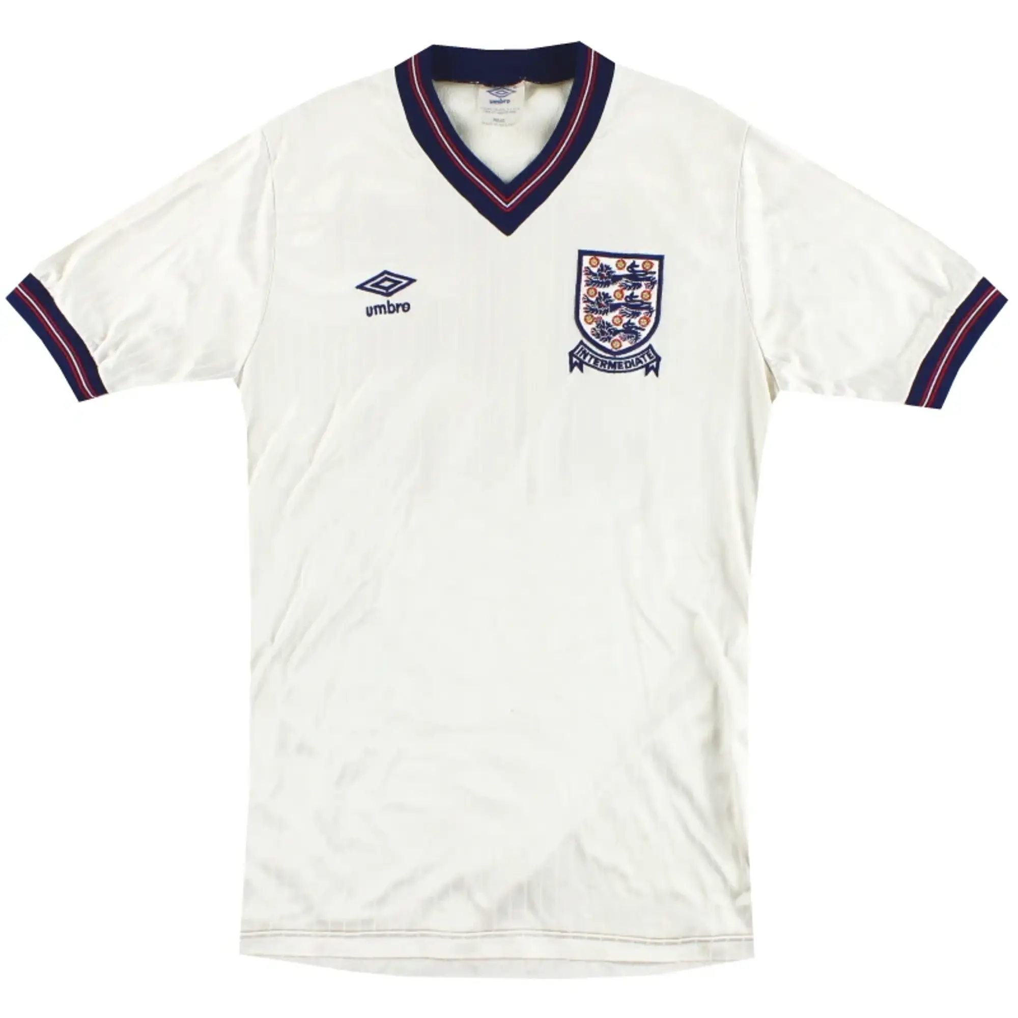 1984-87 England Umbro U-21 Match Issue Home Shirt #15 M - England / Excellent / Medium