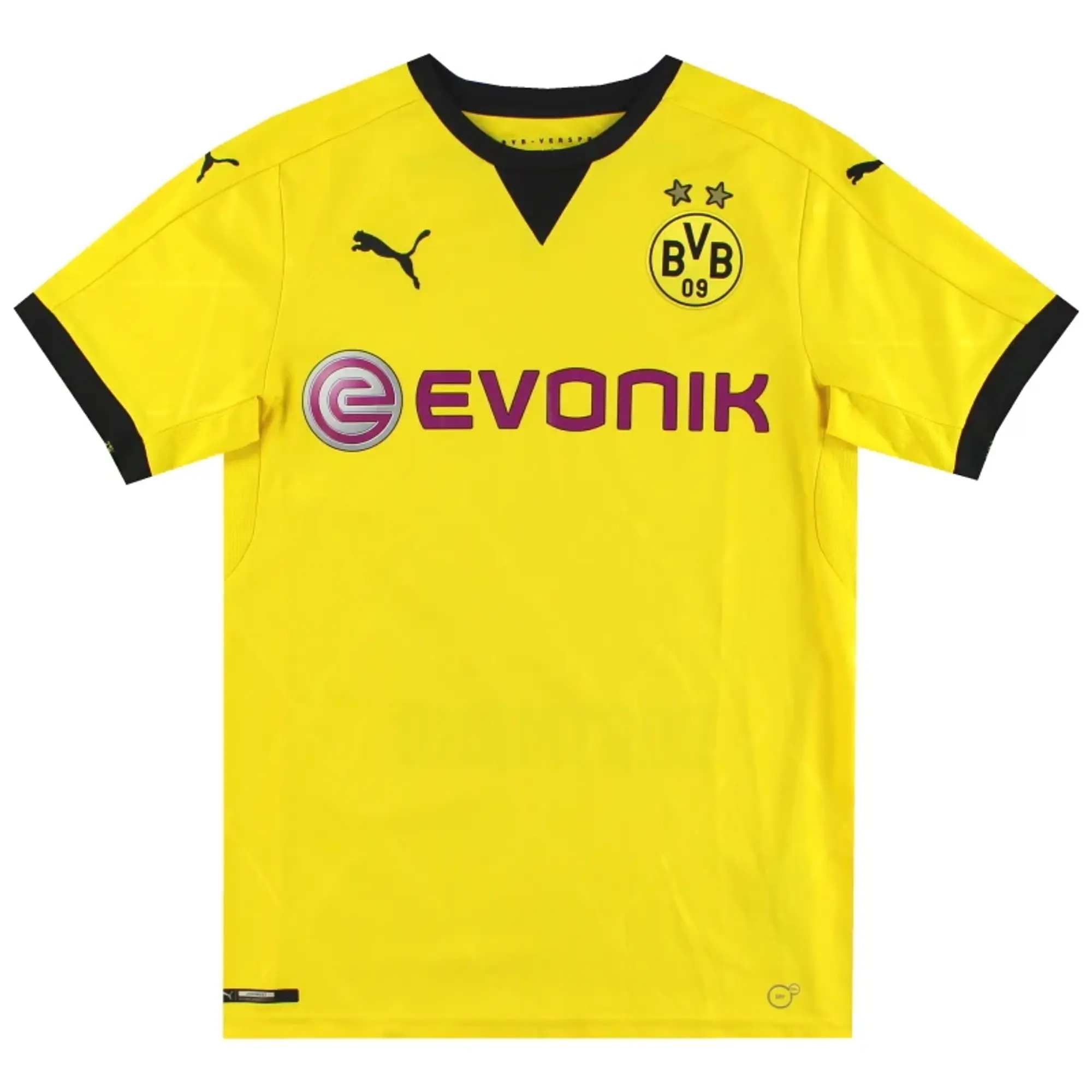 2015-16 Borussia Dortmund Puma European Home Shirt S - Dortmund / Excellent / Small