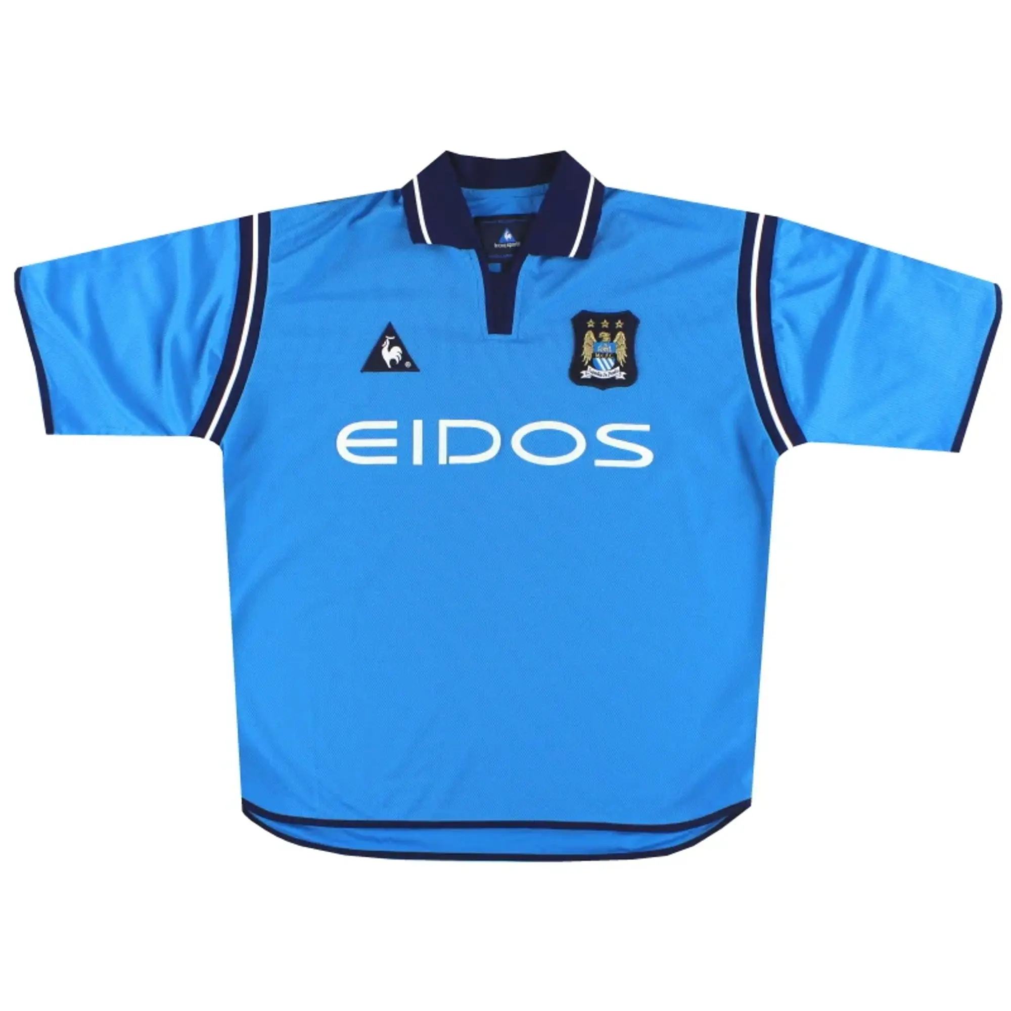 2001-02 Manchester City Le Coq Sportif Home Shirt L - Manchester City / Excellent / Large