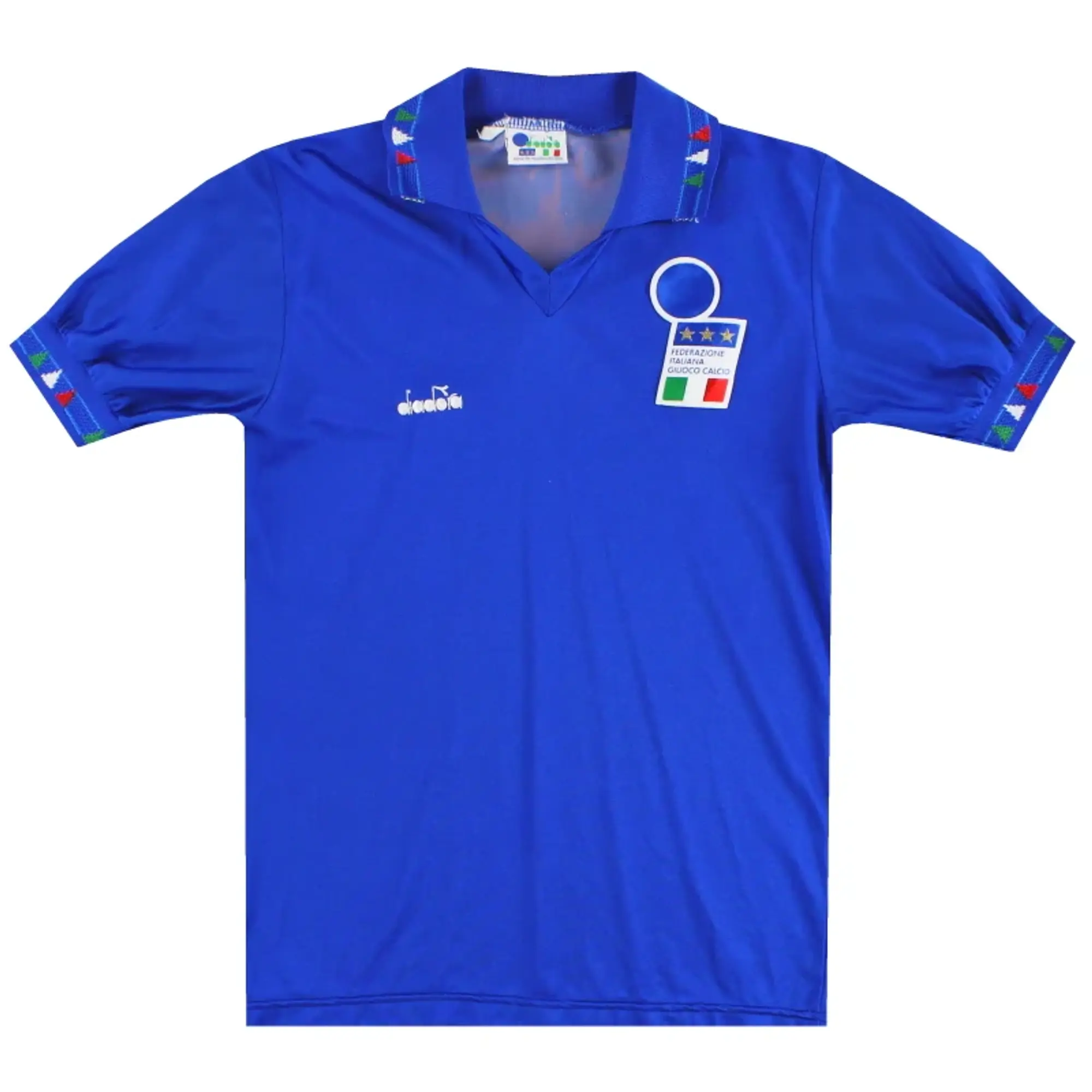 1992-93 Italy Diadora Home Shirt XL - Italy / Excellent / XL