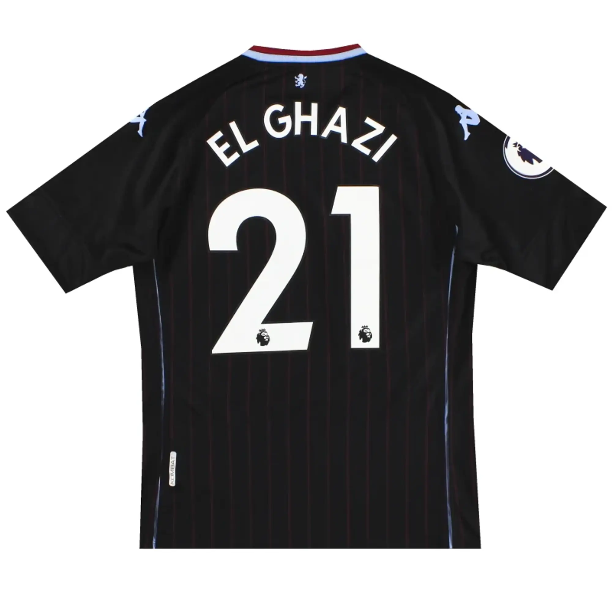 2020-21 Aston Villa Kappa Kombat Away Shirt El Ghazi #21 *Mint* M - Aston Villa / Mint / Medium