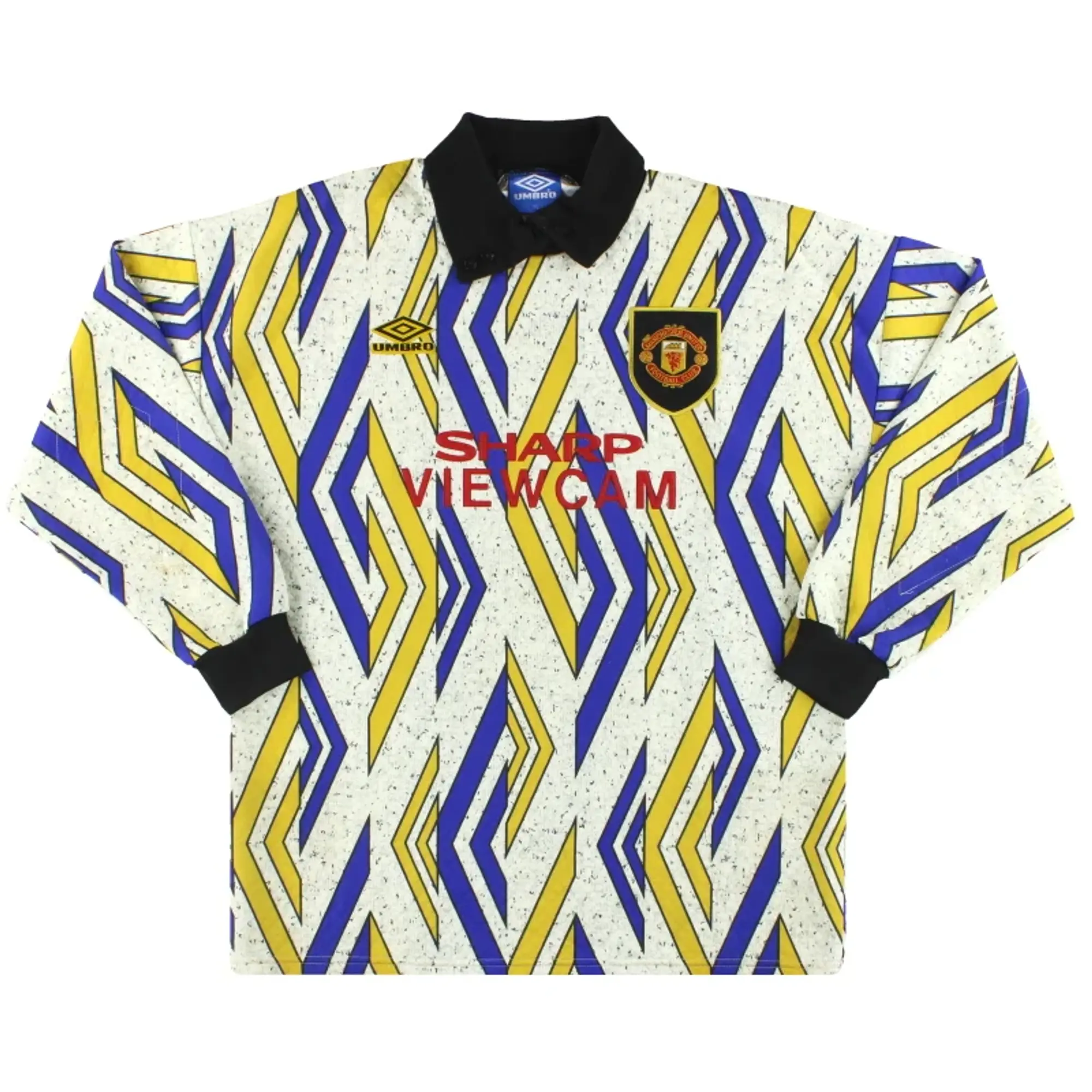 1993-95 Manchester United Umbro Goalkeeper Shirt M - Manchester United / Very good / Medium