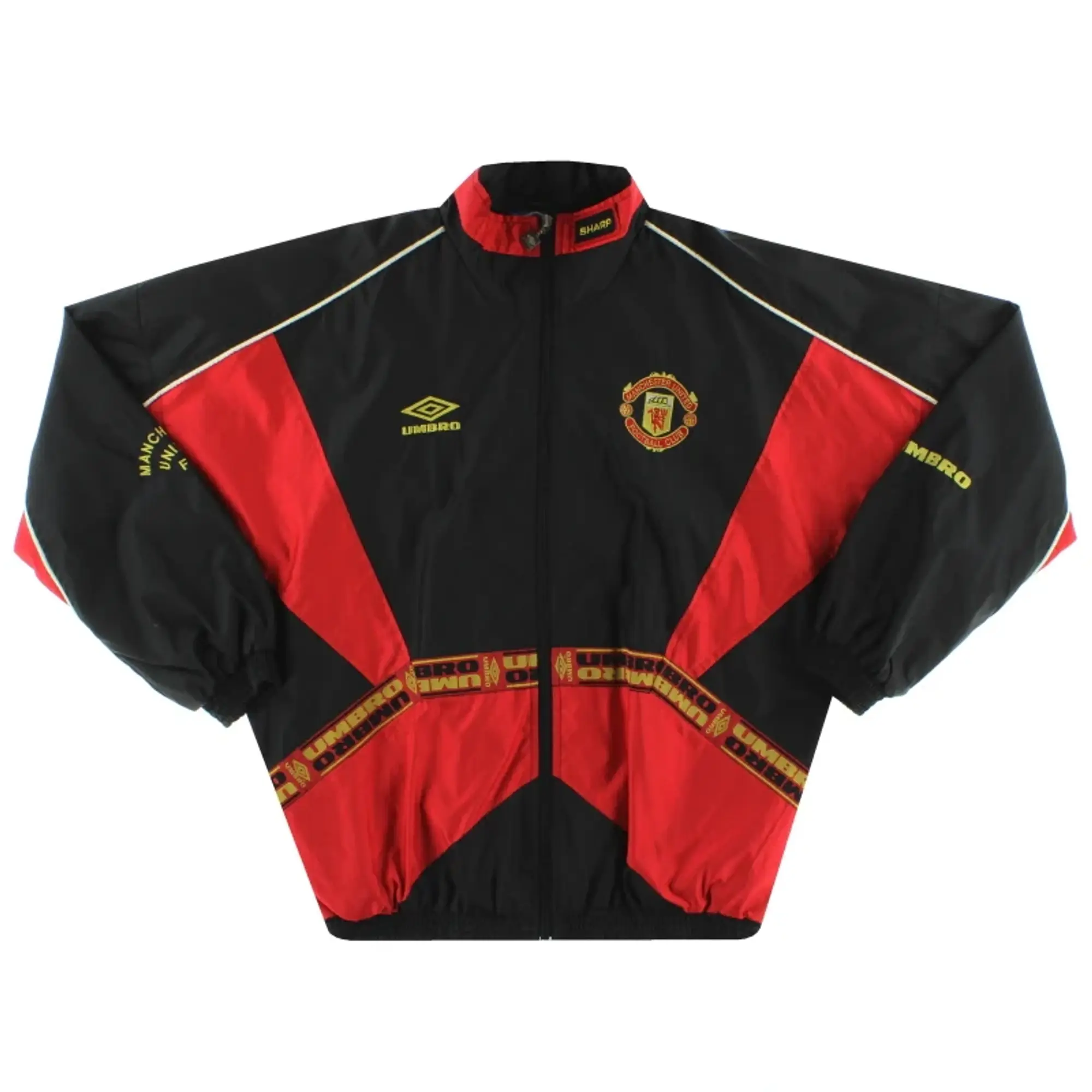 1996-97 Manchester United Umbro Rain Jacket L - Manchester United / Excellent / Large