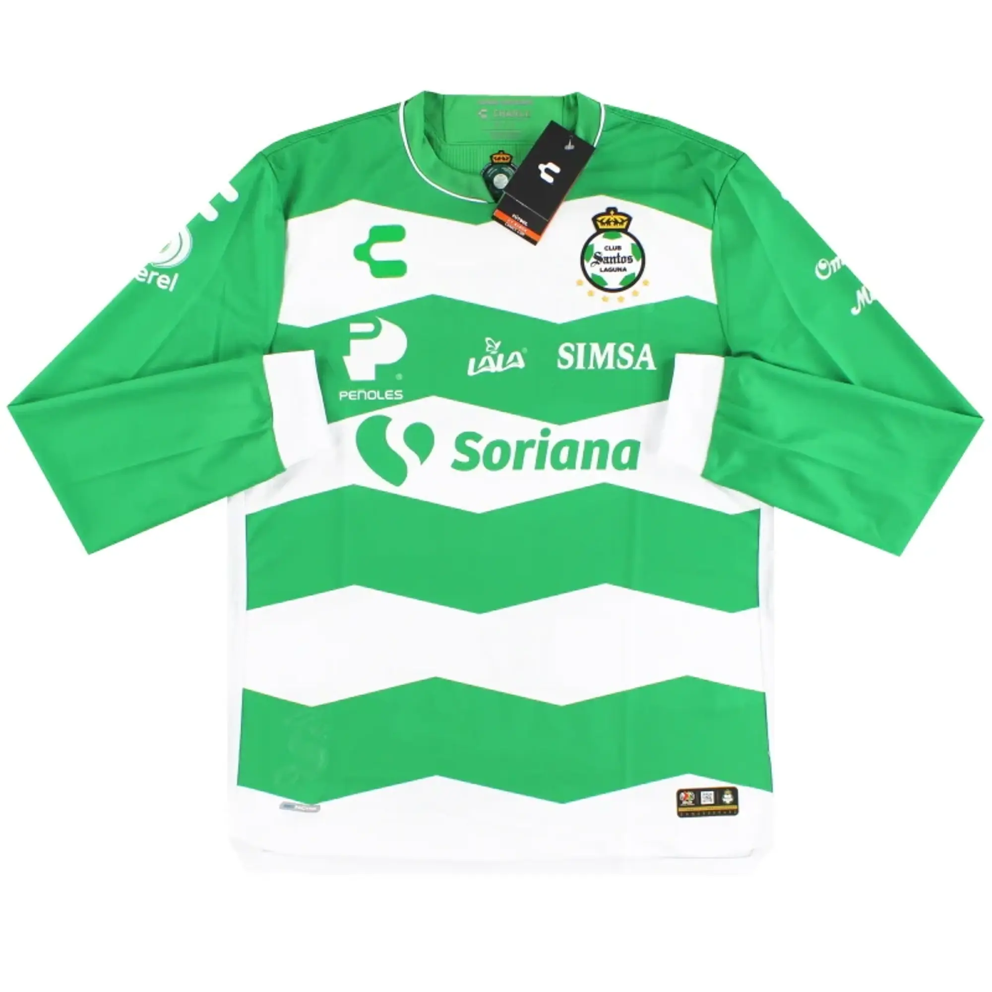 2023-24 Santos Laguna Charly Home Shirt L/S *BNIB* - Central and South American Clubs / BNIB / Medium