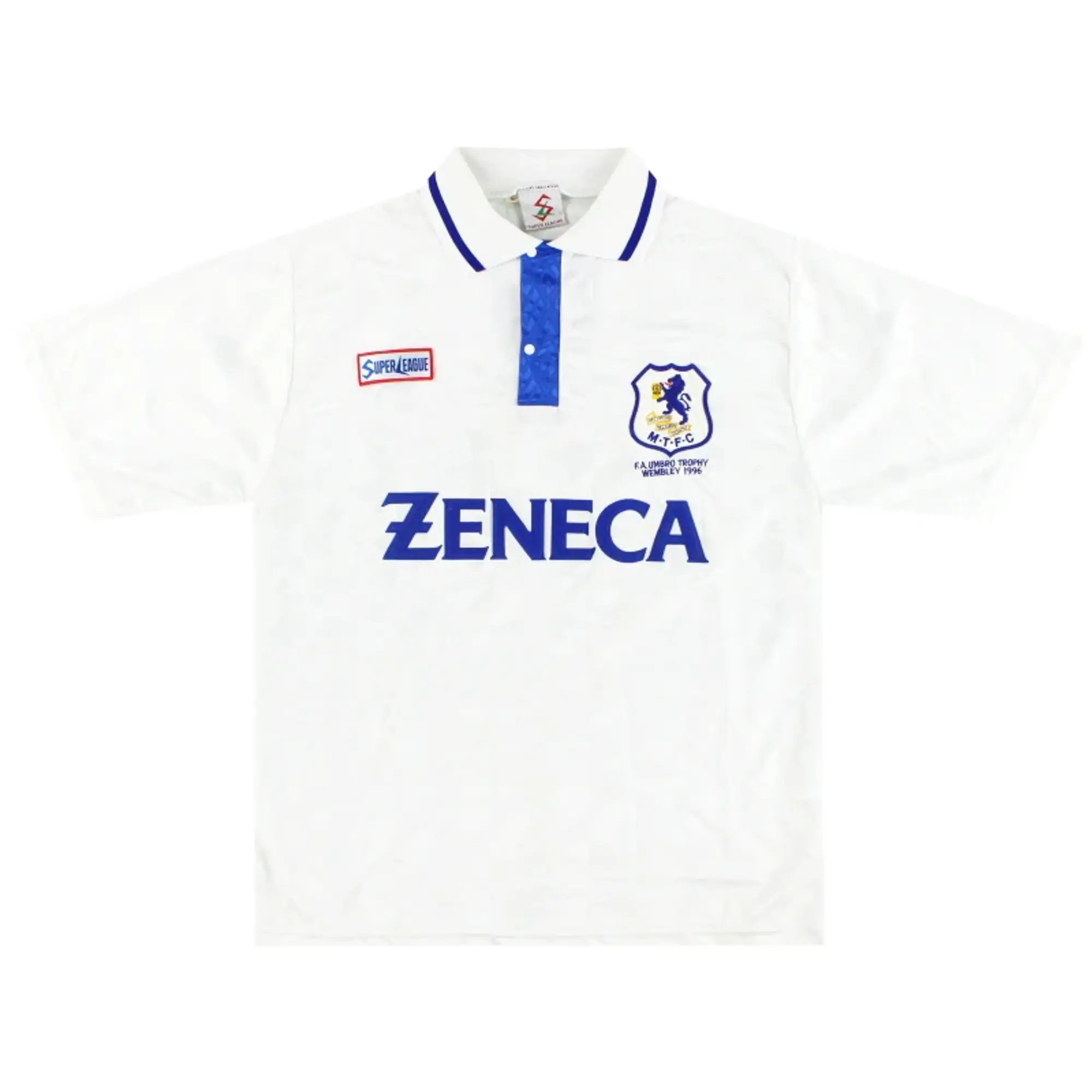 1995-97 Macclesfield 'FA Trophy 1996' Away Shirt L - Macclesfield Town / Excellent / Large