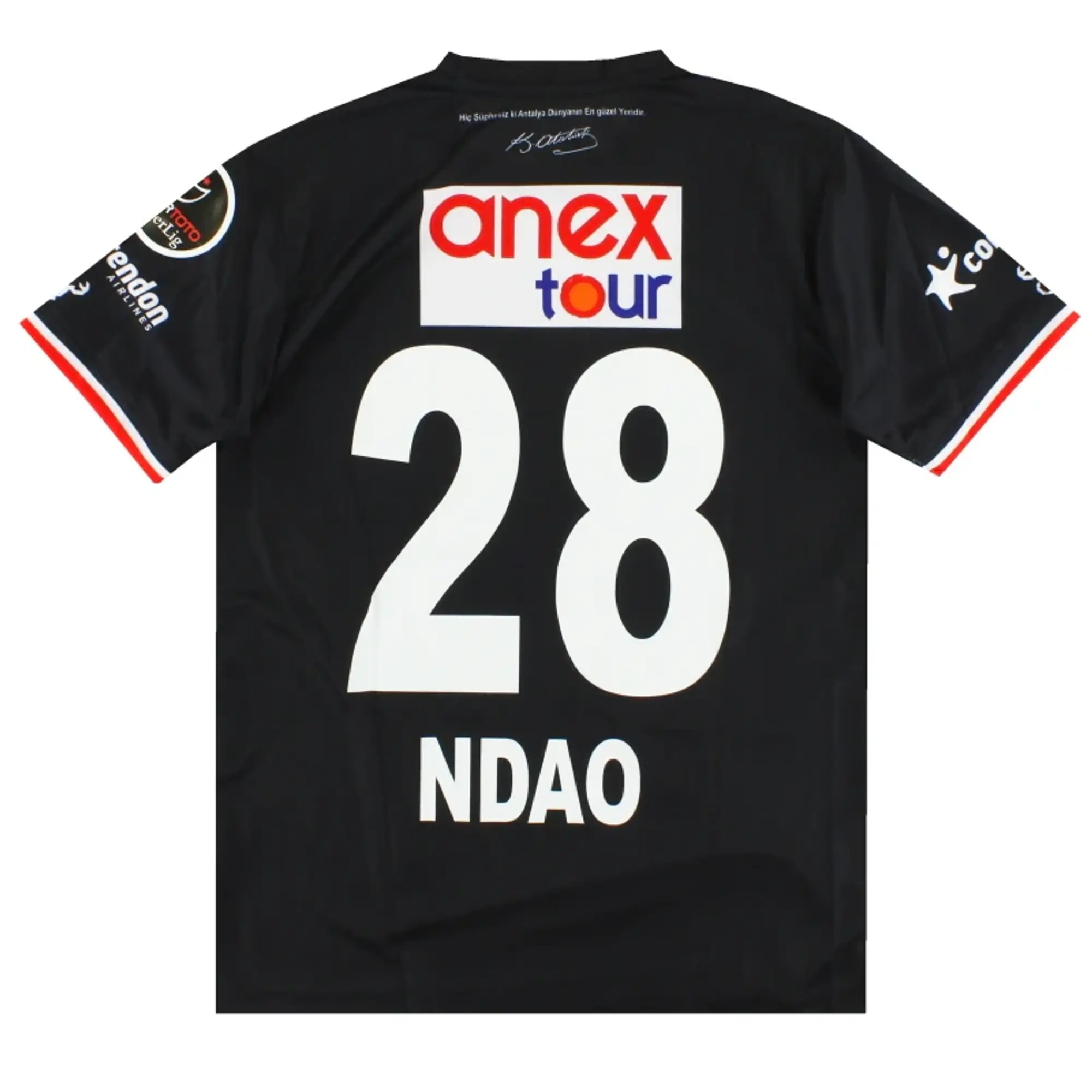 2021-22 Antalyaspor Player Issue Away Shirt Ndao #28 S - Other Turkish Clubs / Excellent / Small