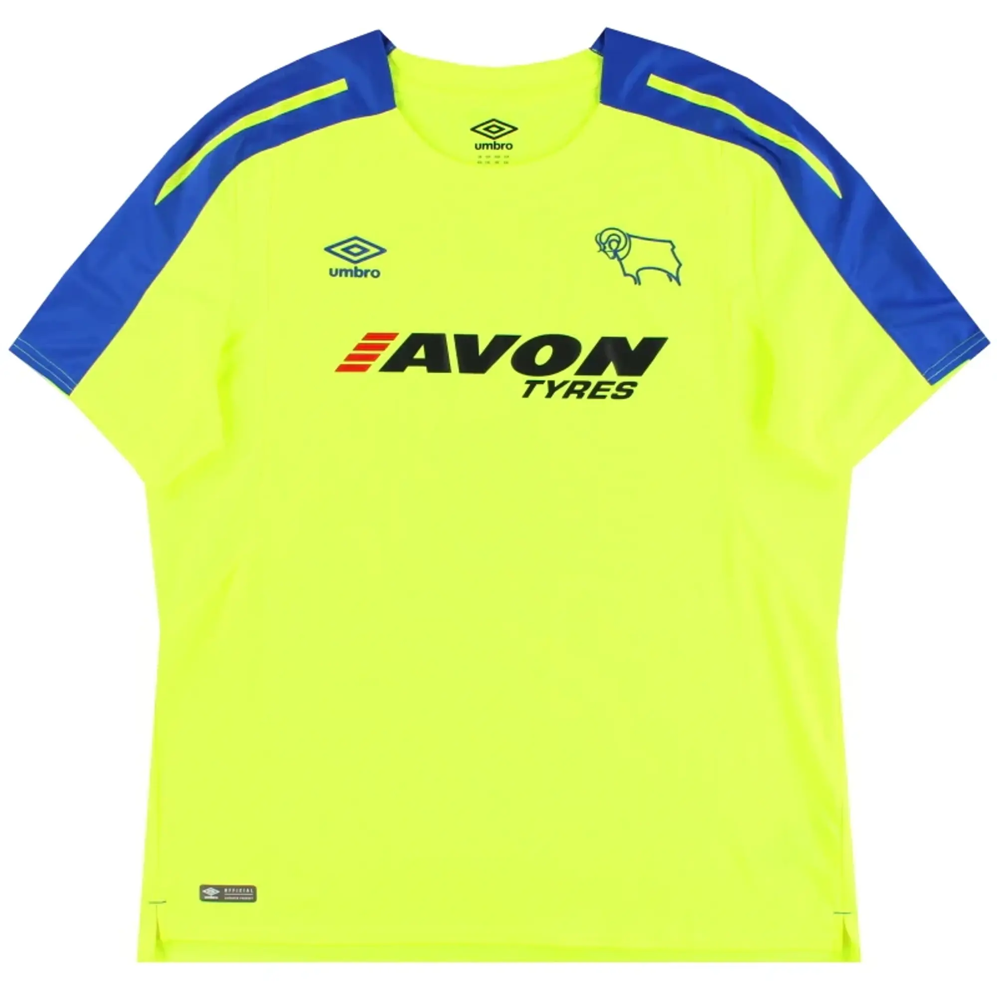 2017-18 Derby County Umbro Away Shirt XXL - Derby County / Excellent / XXL