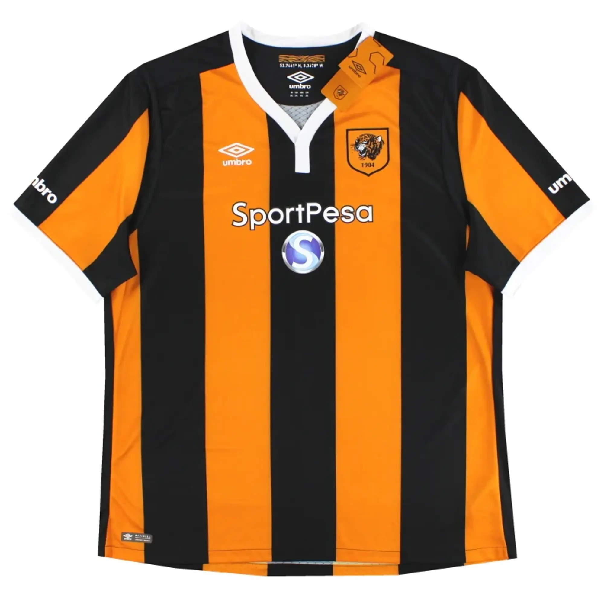 2016-17 Hull City Umbro Home Shirt *w/tags* XXXL - Hull City / w/tags / XXXL