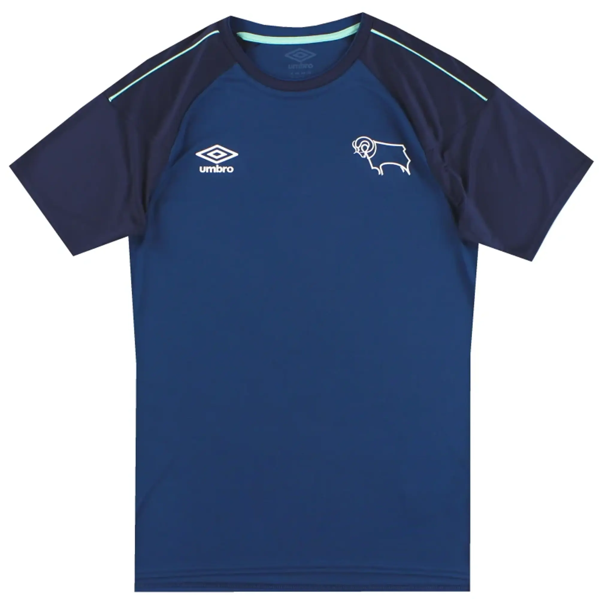 2020-21 Derby County Umbro Away Shirt *Mint* S - Derby County / Mint / Small