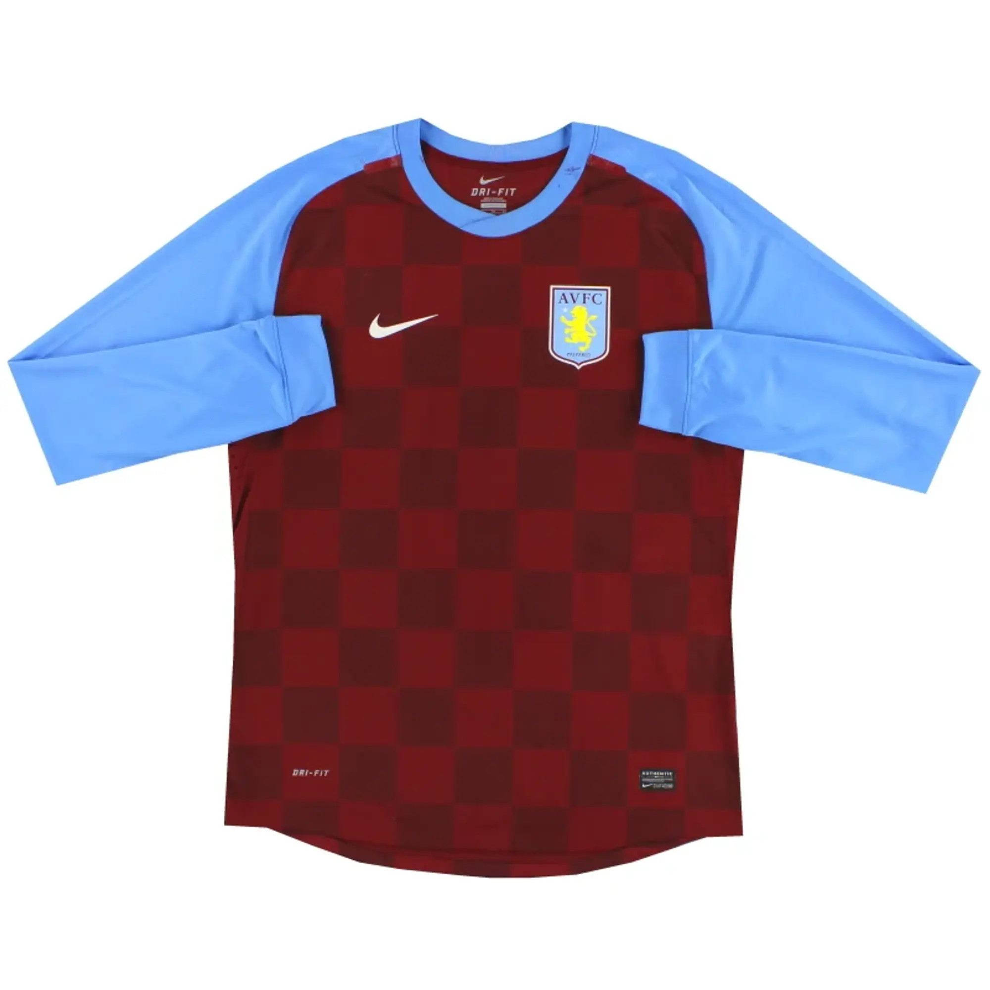 2011-12 Aston Villa Nike Player Issue Home Shirt L/S XL - Aston Villa / Very Good / XL