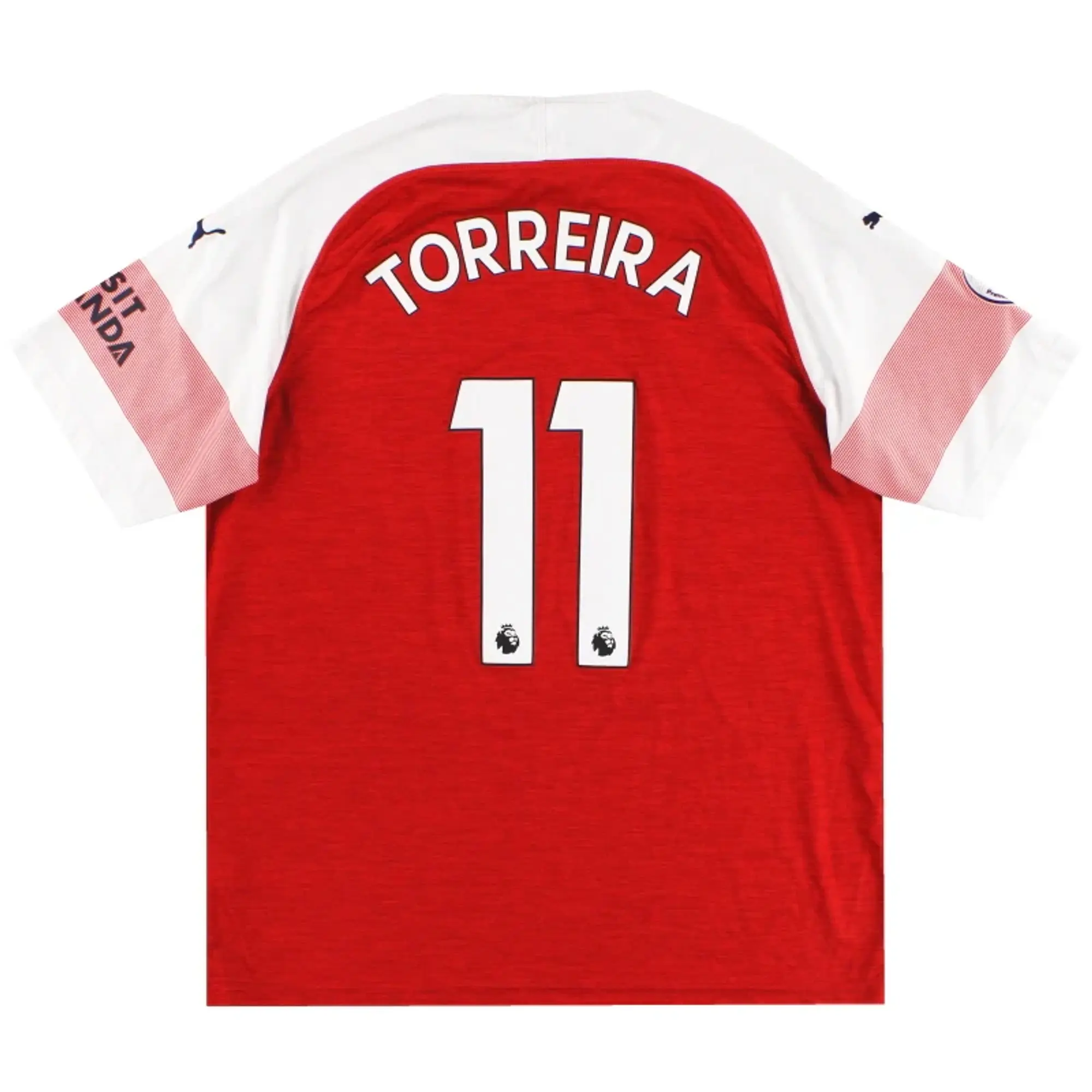 2018-19 Arsenal Puma Home Shirt Torreira #11 XL - Arsenal / Excellent / XL