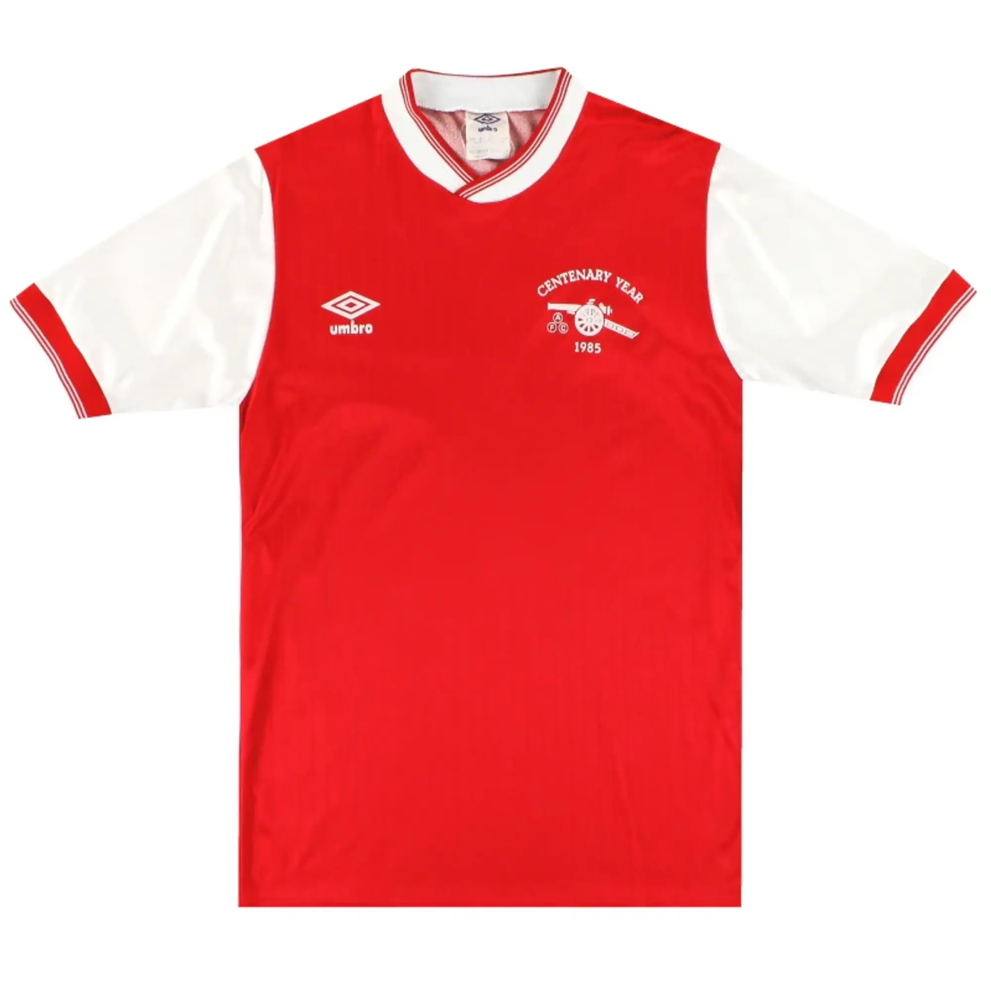 1985-86 Arsenal Umbro Centenary Home Shirt M - Arsenal / Excellent / Medium