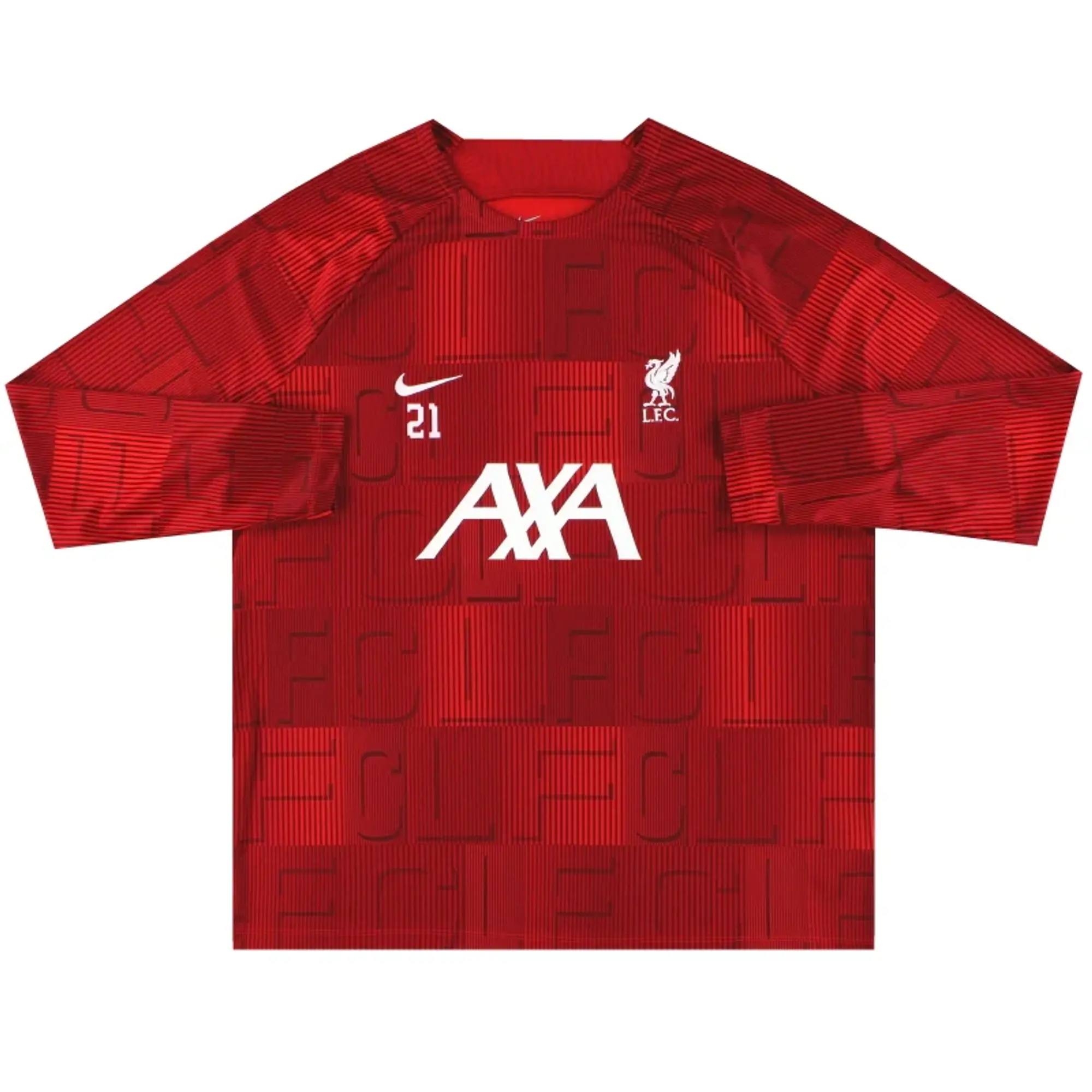 2023-24 Liverpool Nike Player Issue Pre-Match Top #21 *As New* XXL - Liverpool / As New / XXL
