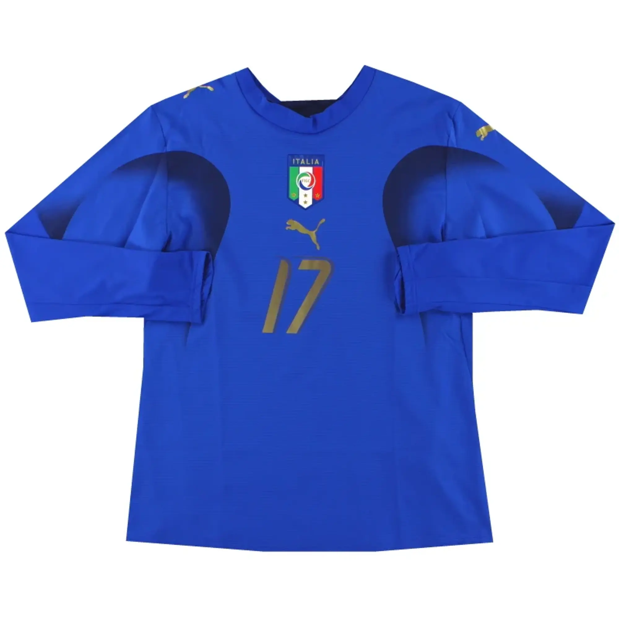 2006-07 Italy Puma Player Issue Home Shirt #17 L/S Women's 14 - Italy / Excellent / Women's 14