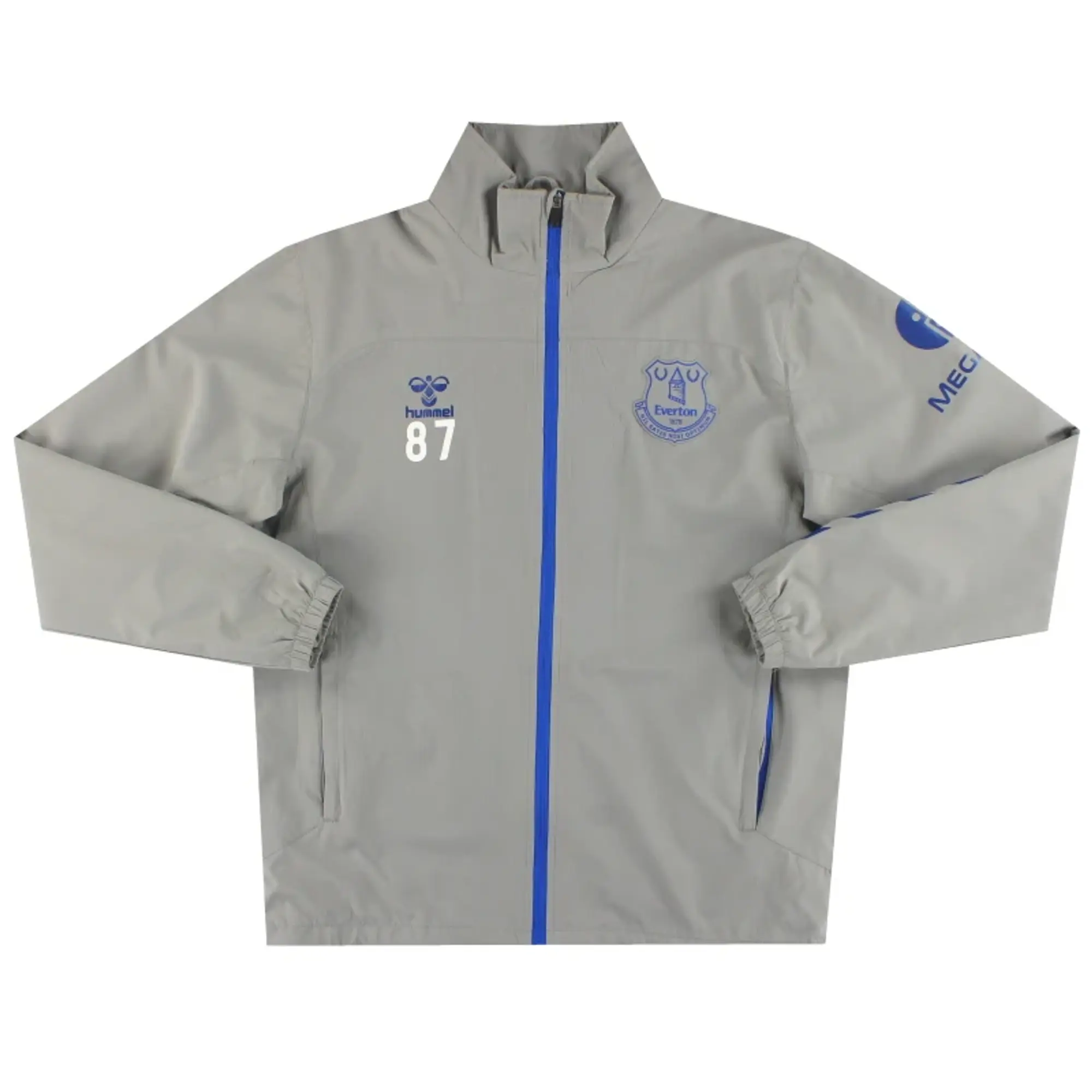 2021-22 Everton Hummel Track Jacket #87 M - Everton / Excellent / Medium